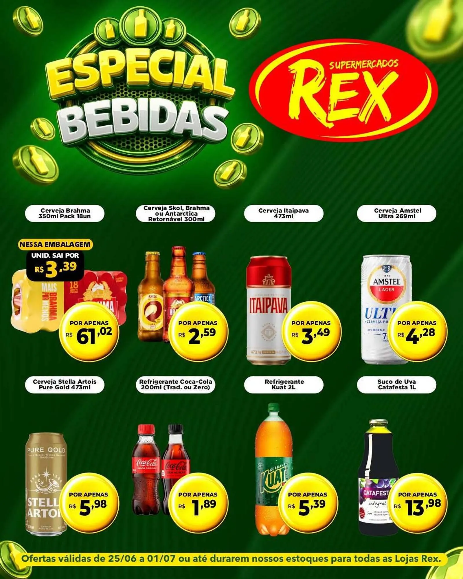 Encarte de Catálogo Supermercados Rex 26 de junho até 1 de julho 2026 - Pagina 1
