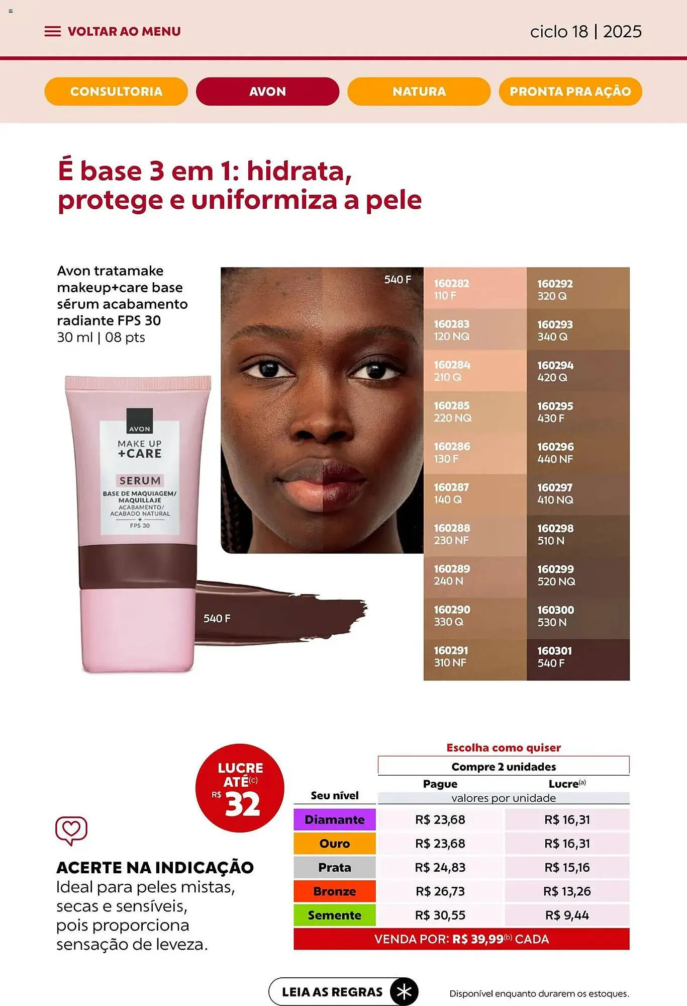 Encarte de Catálogo Avon 29 de outubro até 30 de novembro 2025 - Pagina 33