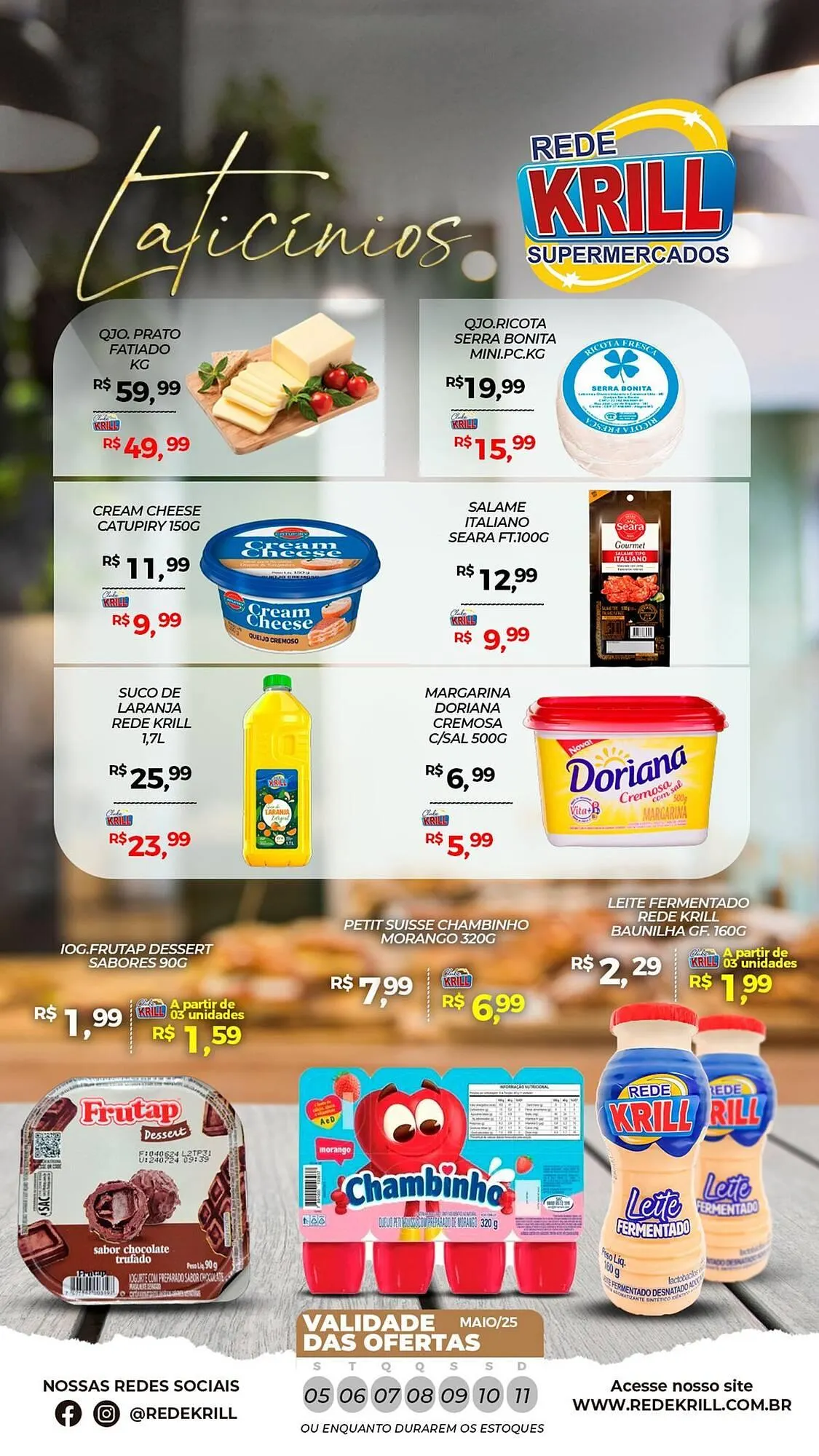 Encarte de Catálogo Rede Krill 5 de maio até 11 de maio 2025 - Pagina 1