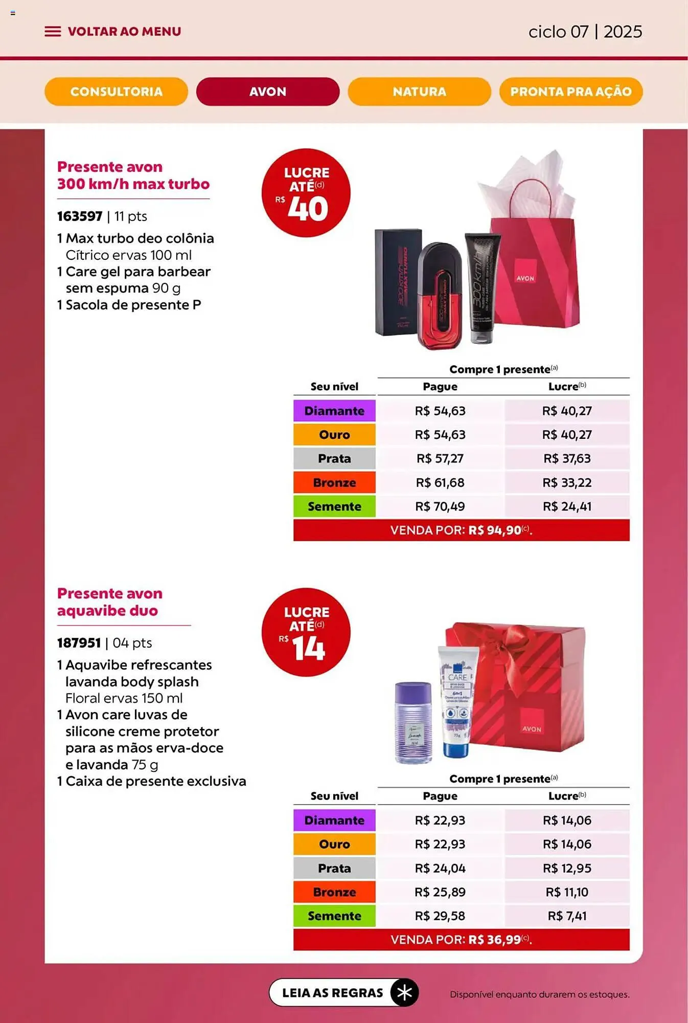 Encarte de Catálogo Avon 3 de abril até 1 de maio 2025 - Pagina 16