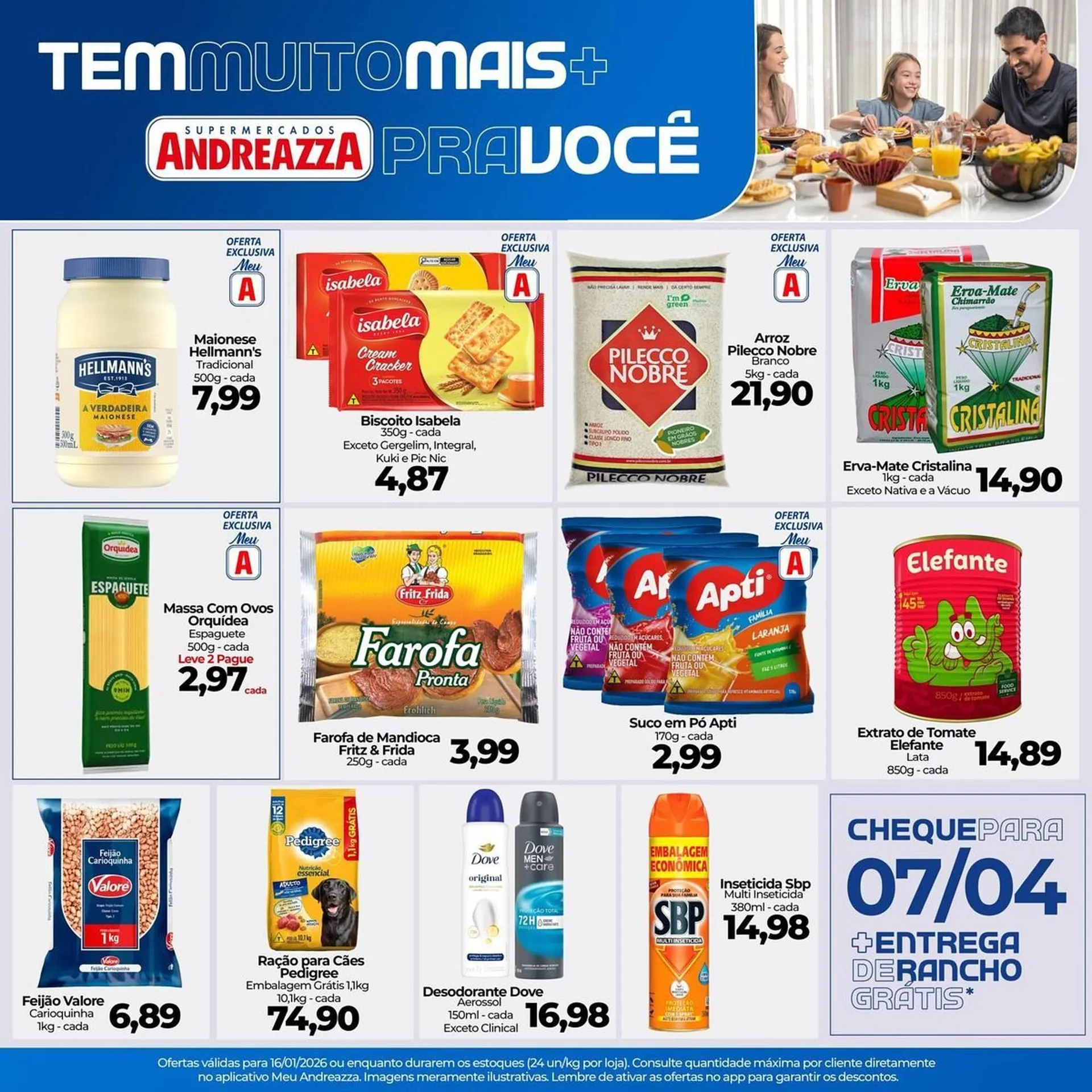 Encarte de Catálogo Supermercados Andreazza 16 de janeiro até 16 de janeiro 2026 - Pagina 1