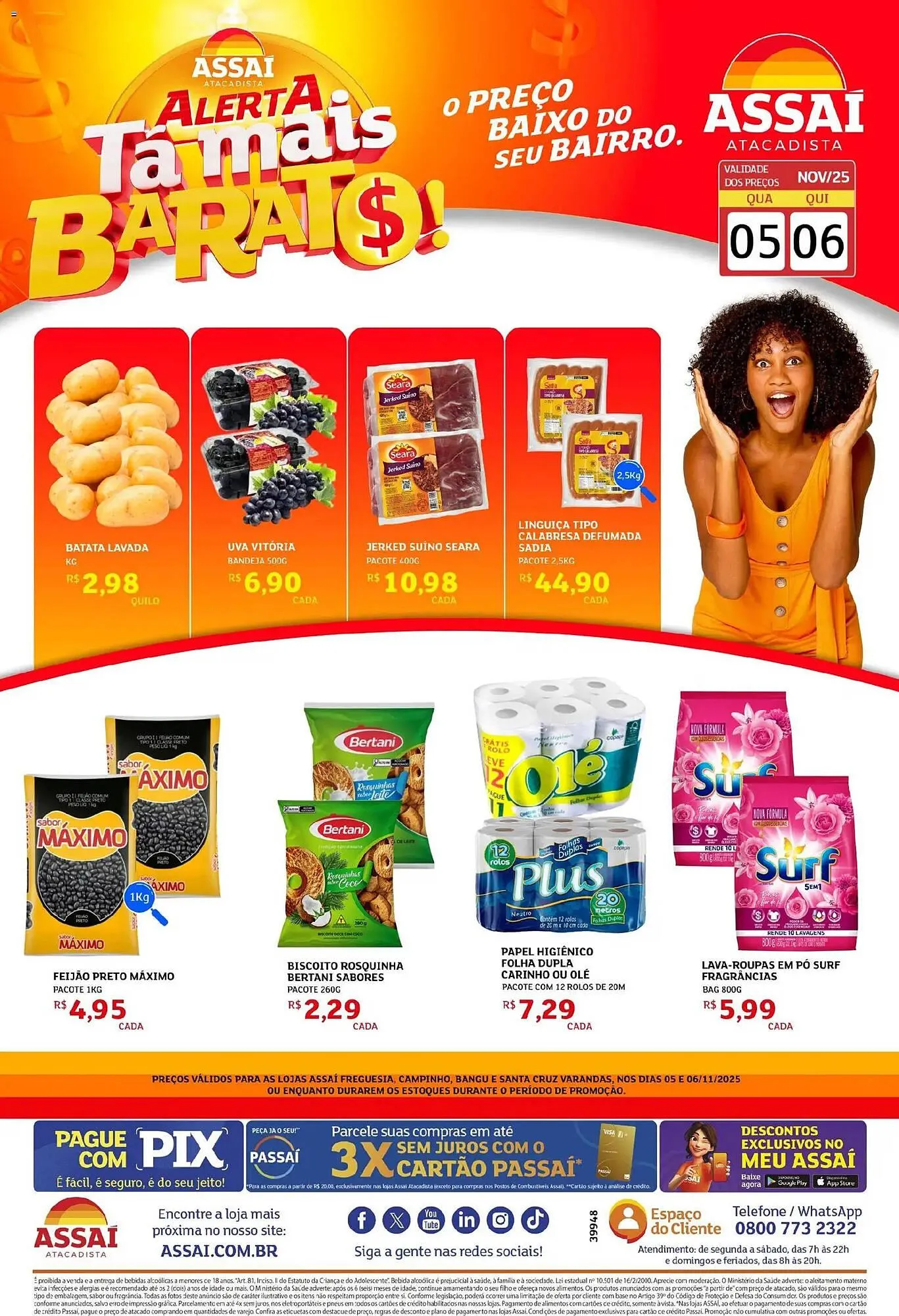 Encarte de Encarte Assaí Atacadista 5 de novembro até 6 de novembro 2025 - Pagina 1