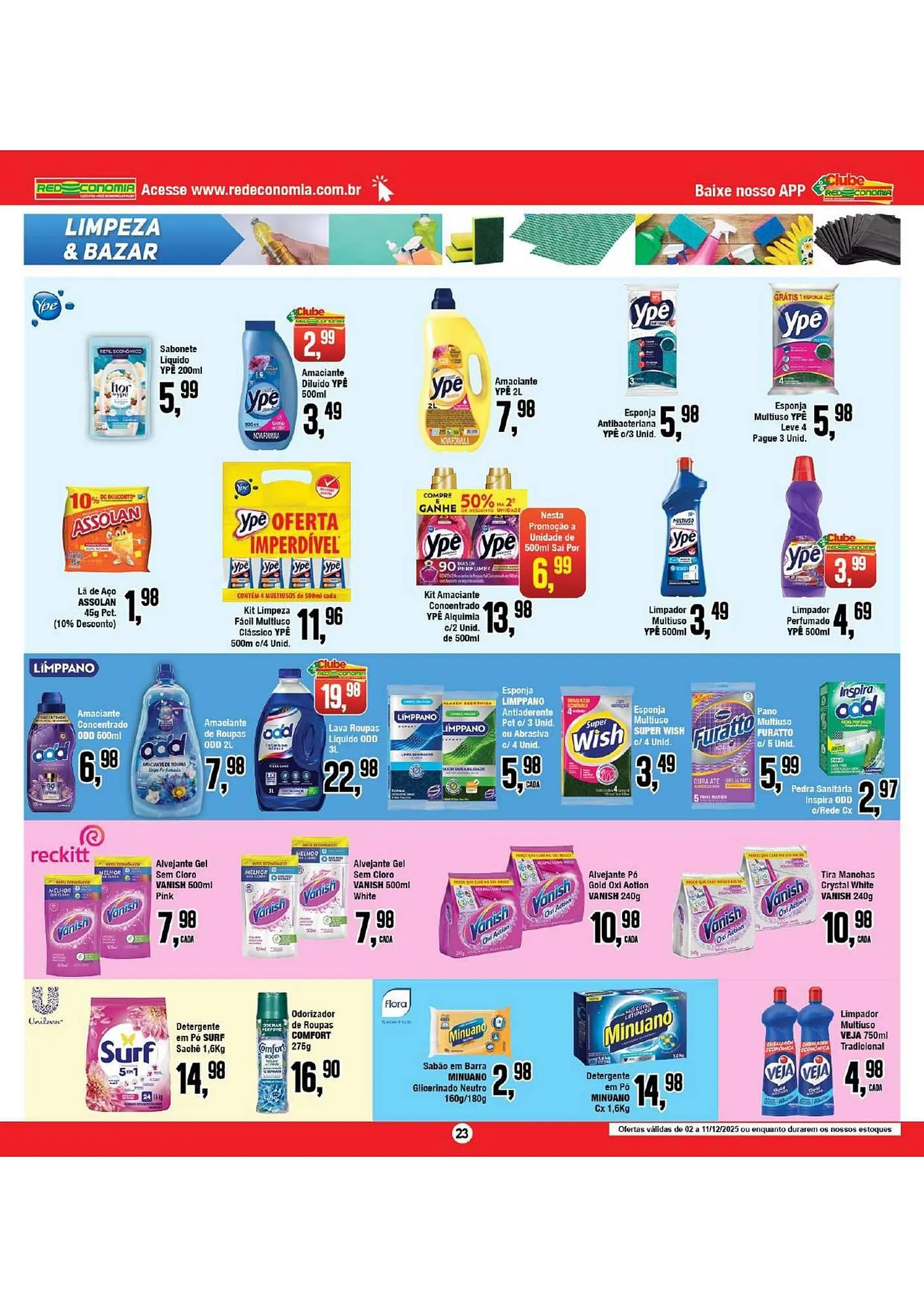 Encarte de Encarte Rede Economia 3 de dezembro até 11 de dezembro 2025 - Pagina 23