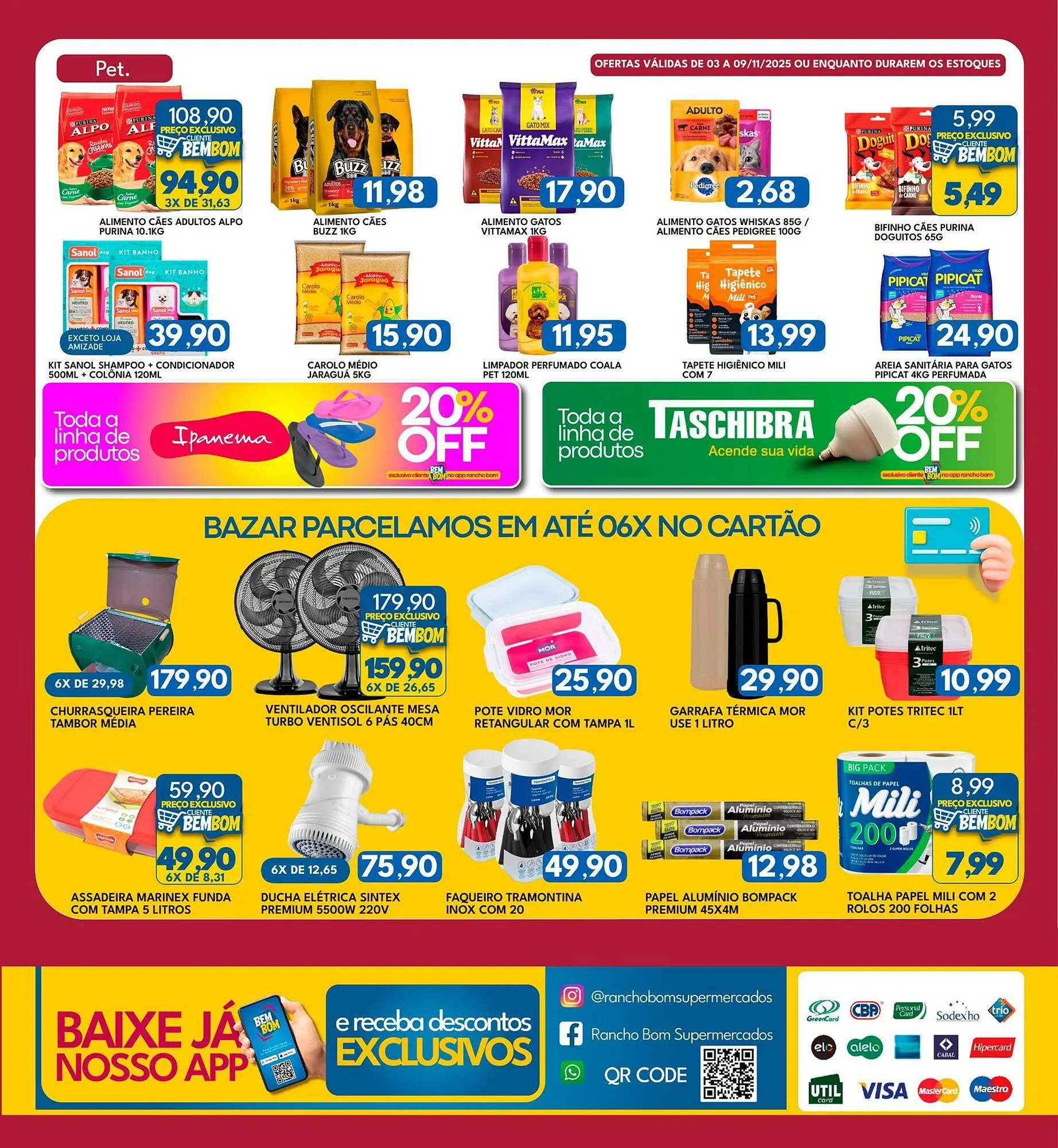 Encarte de Catálogo Rancho Bom Supermercados 3 de novembro até 9 de novembro 2025 - Pagina 9