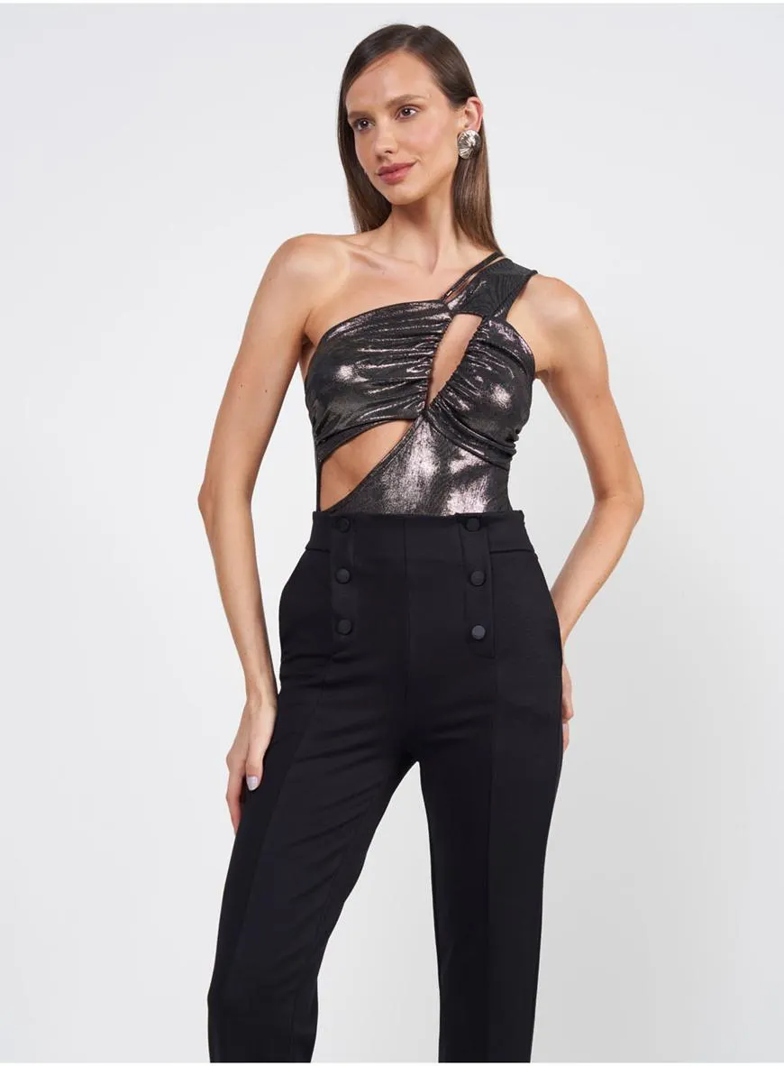 Body Metalizado Com Recortes