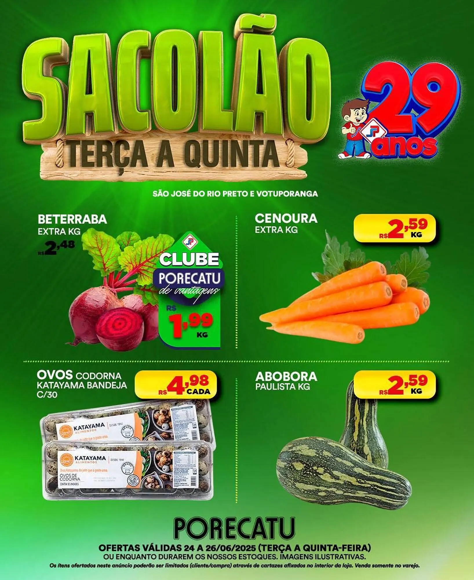 Encarte de Catálogo Supermercado Porecatu 24 de junho até 25 de junho 2025 - Pagina 4