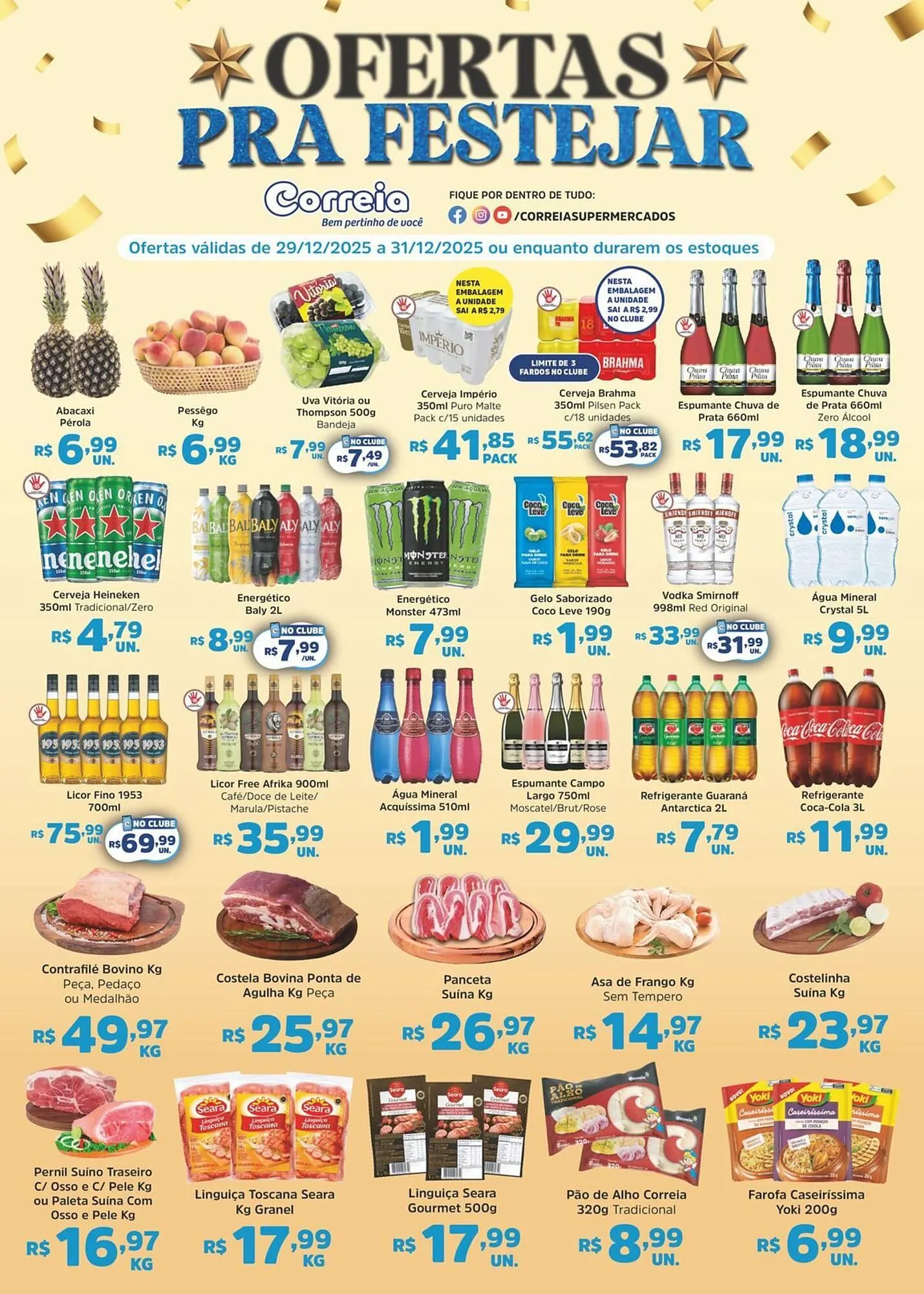 Encarte de Catálogo Supermercados Correia 29 de dezembro até 31 de dezembro 2025 - Pagina 1