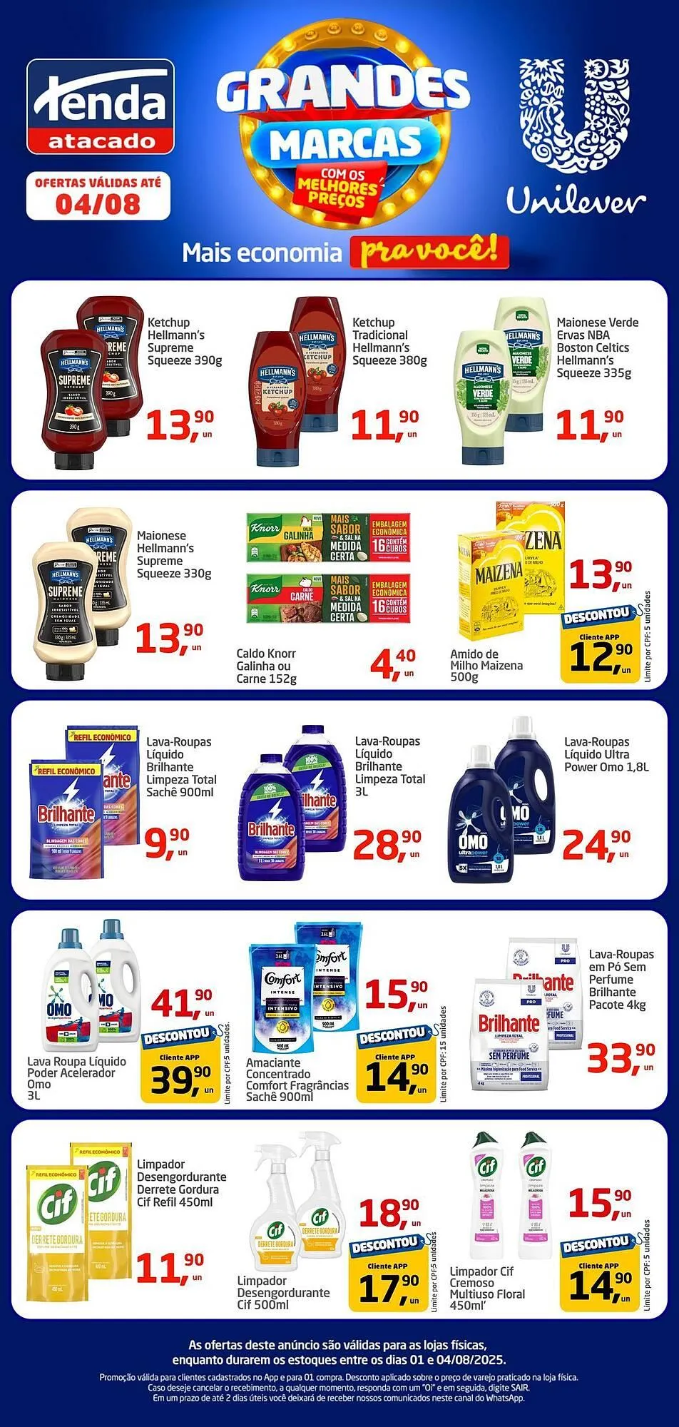 Encarte de Catálogo Tenda Atacado 2 de agosto até 4 de agosto 2025 - Pagina 1