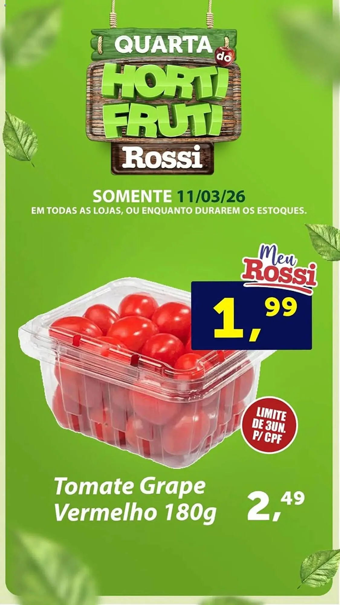Encarte de Folheto Rossi Supermercado 11 de março até 12 de março 2026 - Pagina 2