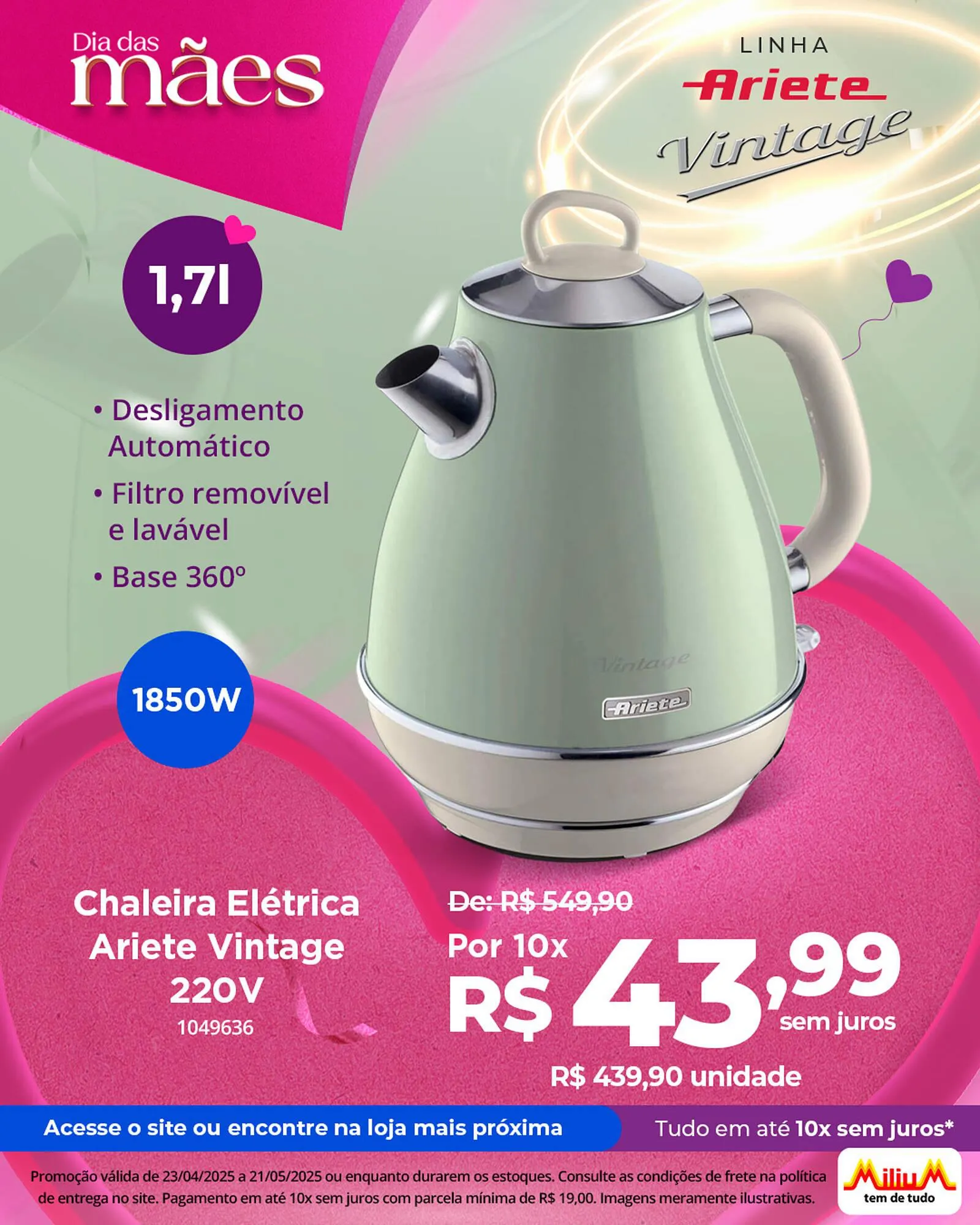 Encarte de Catálogo Milium 5 de maio até 21 de maio 2025 - Pagina 1