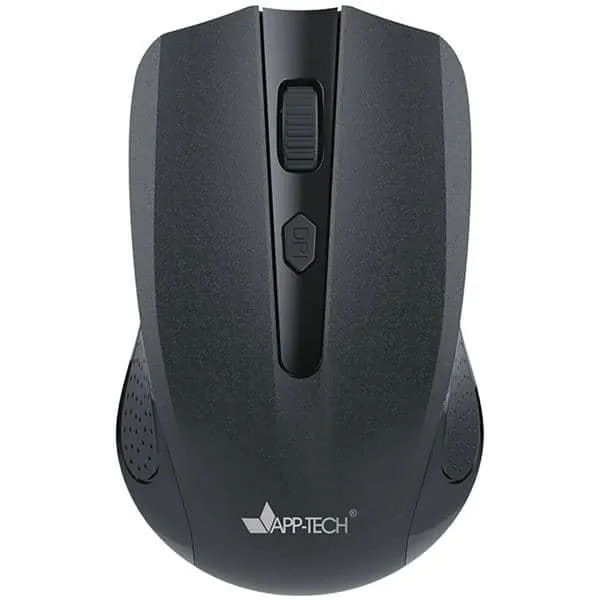 Mouse sem fio, 1600DPI, Preto, MW200, App-Tech - CX 1 UN