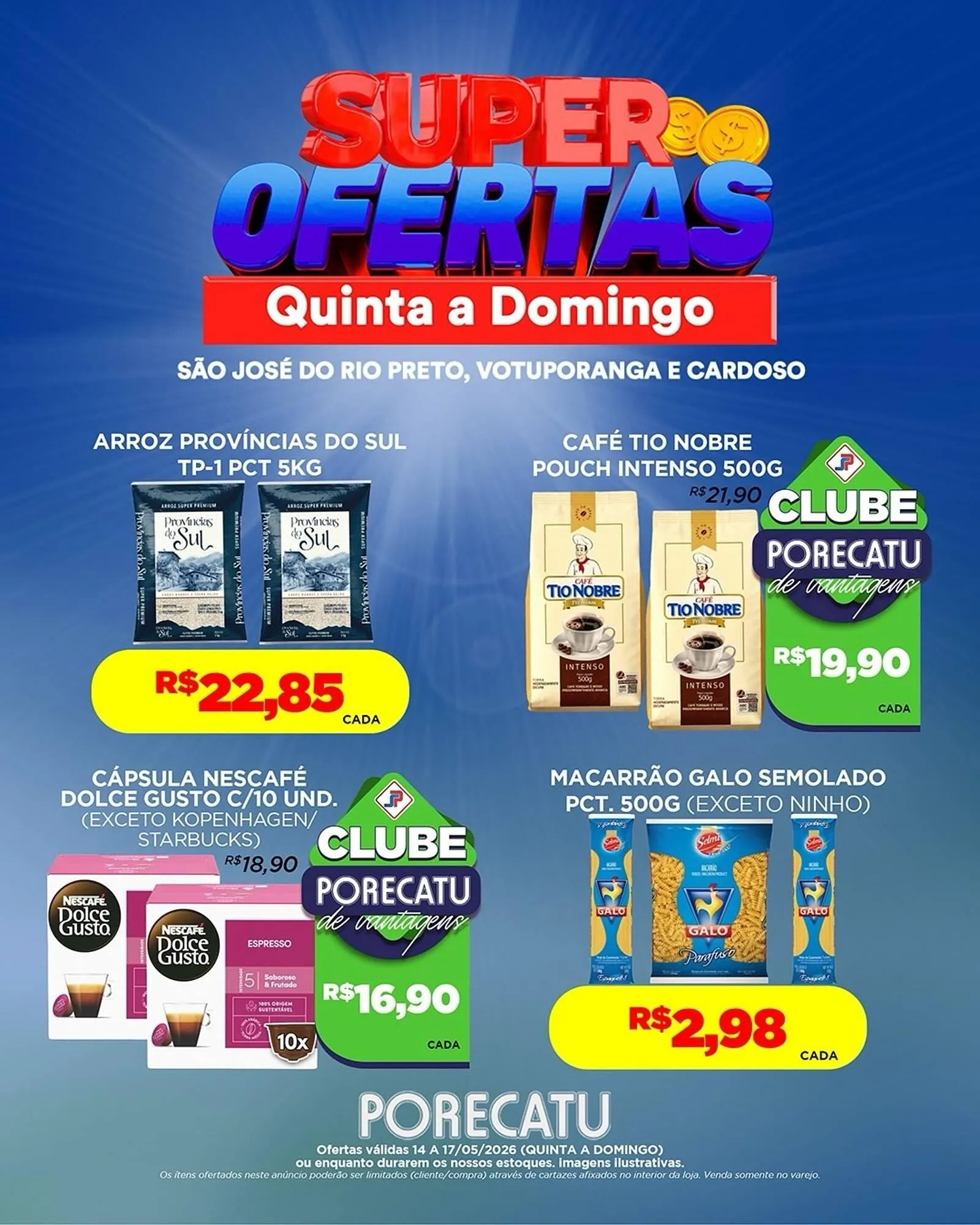 Encarte de Catálogo Supermercado Porecatu 14 de maio até 17 de maio 2026 - Pagina 3