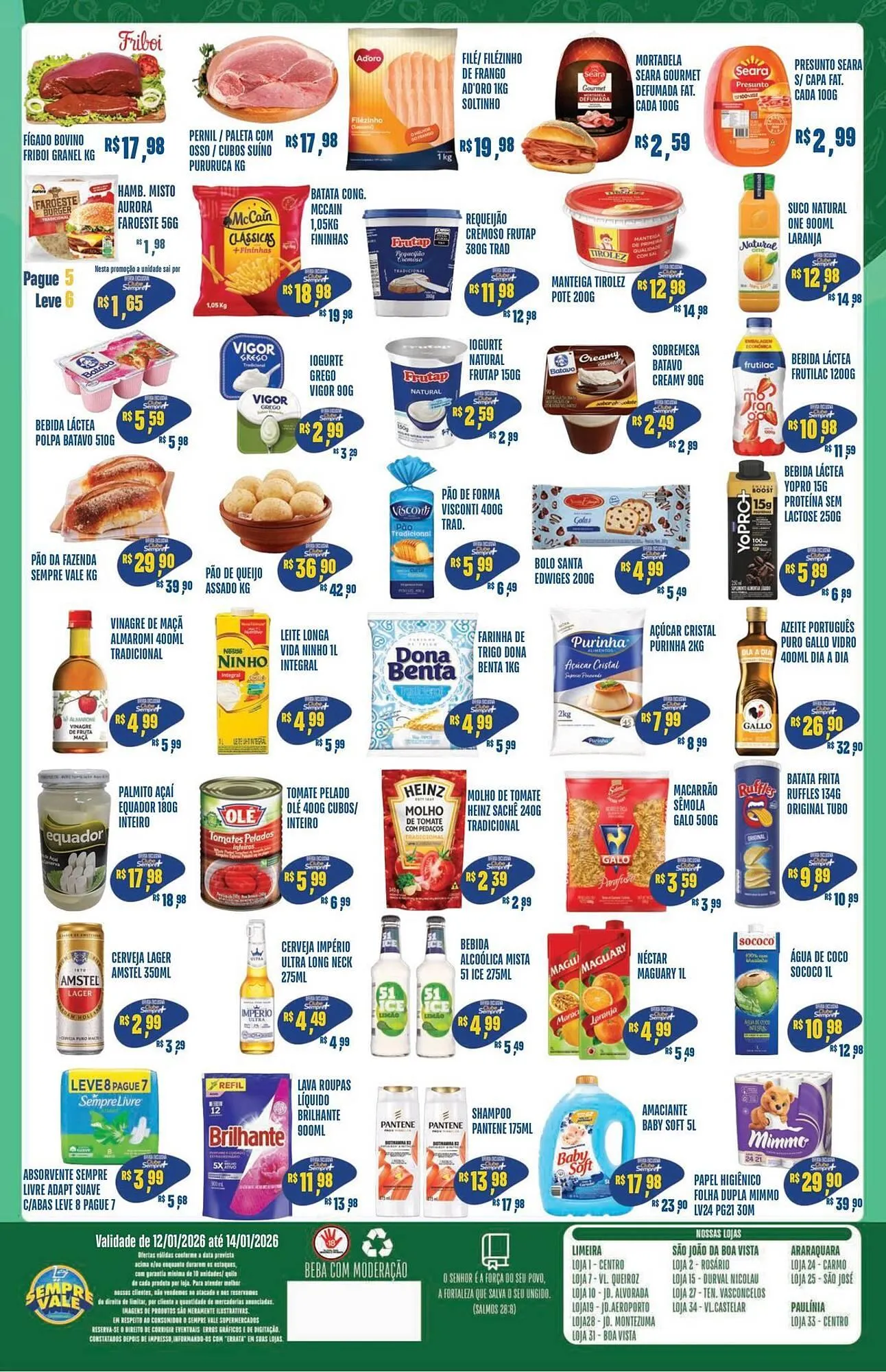 Encarte de Catálogo Sempre Vale Supermercados 12 de janeiro até 14 de janeiro 2026 - Pagina 2