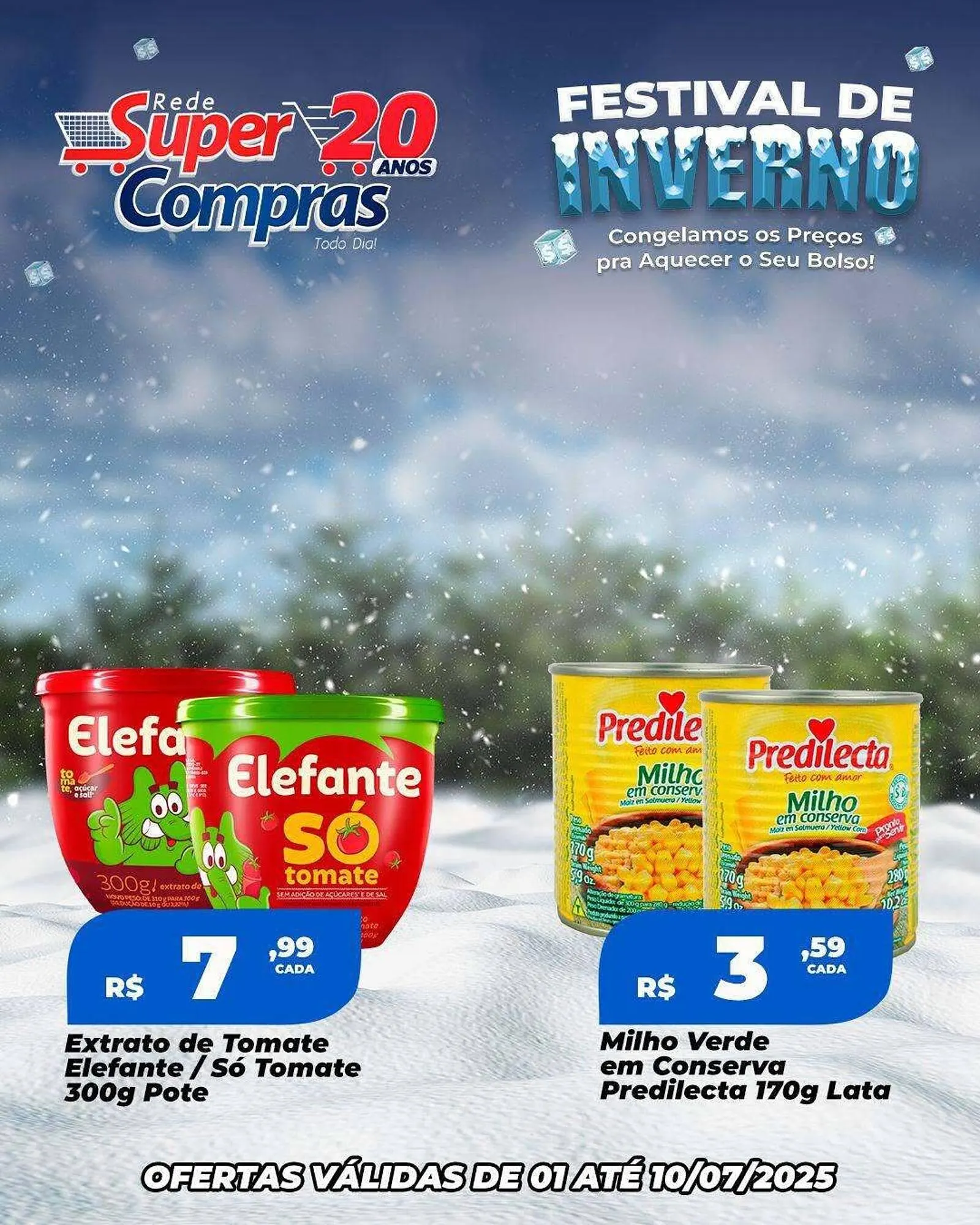 Encarte de Catálogo Rede Super Compras 1 de julho até 10 de julho 2025 - Pagina 1