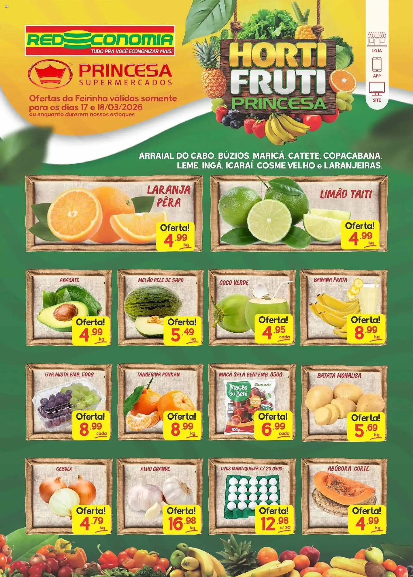 Encarte de Encarte Supermercados Princesa 17 de março até 19 de março 2026 - Pagina 1