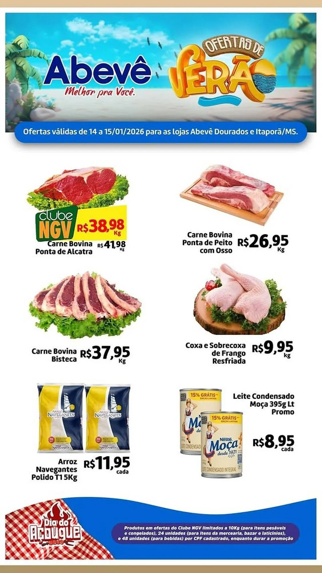 Encarte de Catálogo Abevê Supermercados 14 de janeiro até 15 de janeiro 2026 - Pagina 2