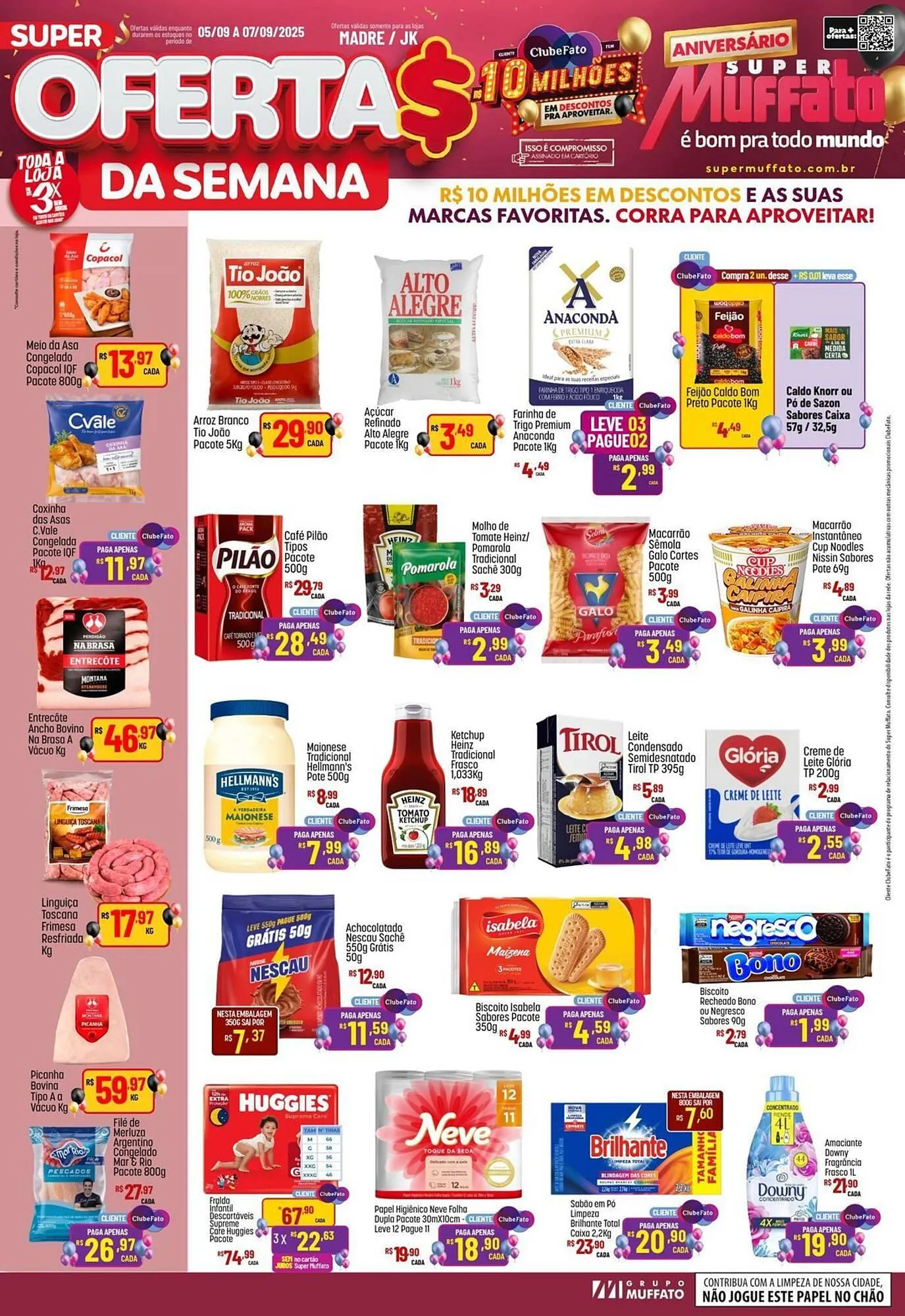 Encarte de Encarte Muffato 5 de setembro até 7 de setembro 2025 - Pagina 1