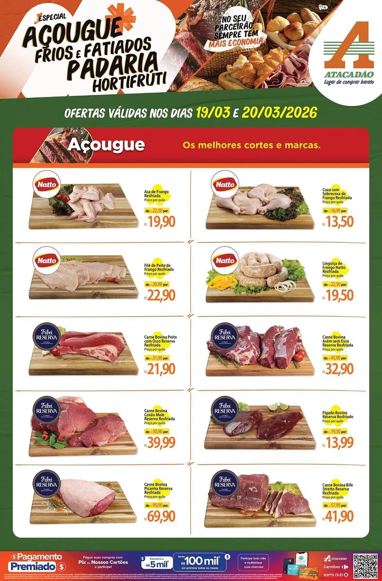 Encarte de Folheto Atacadão 19 de março até 20 de março 2026 - Pagina 1