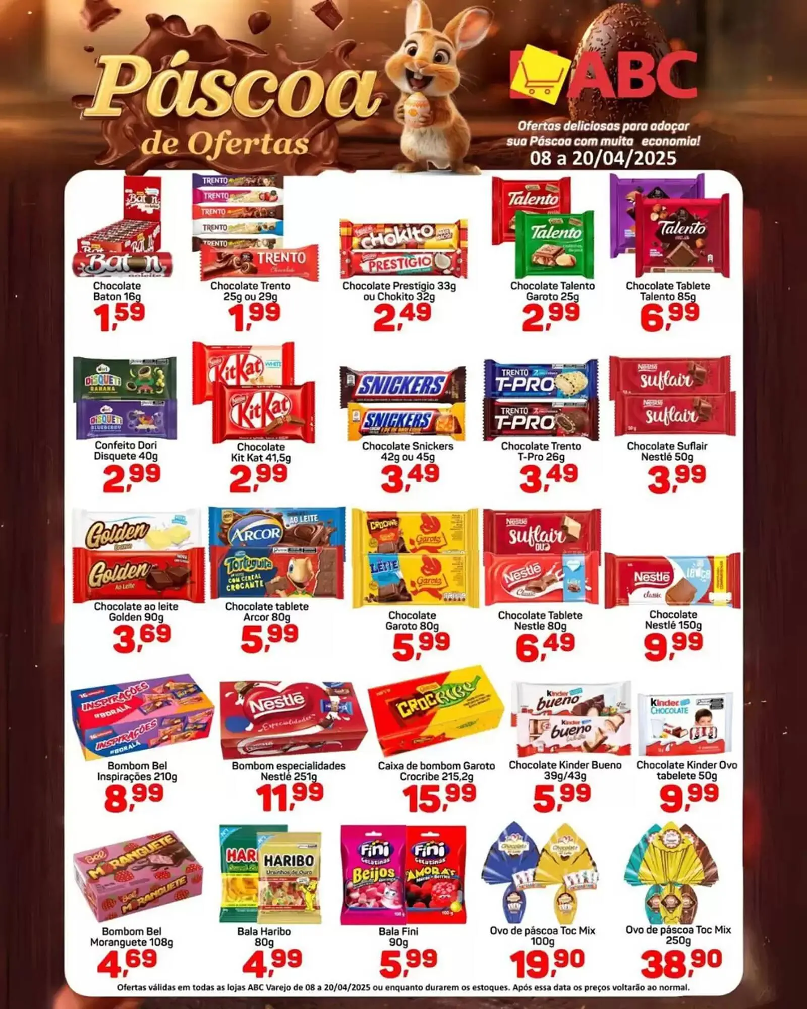 Encarte de Catálogo Supermercados ABC 8 de abril até 20 de abril 2025 - Pagina 1