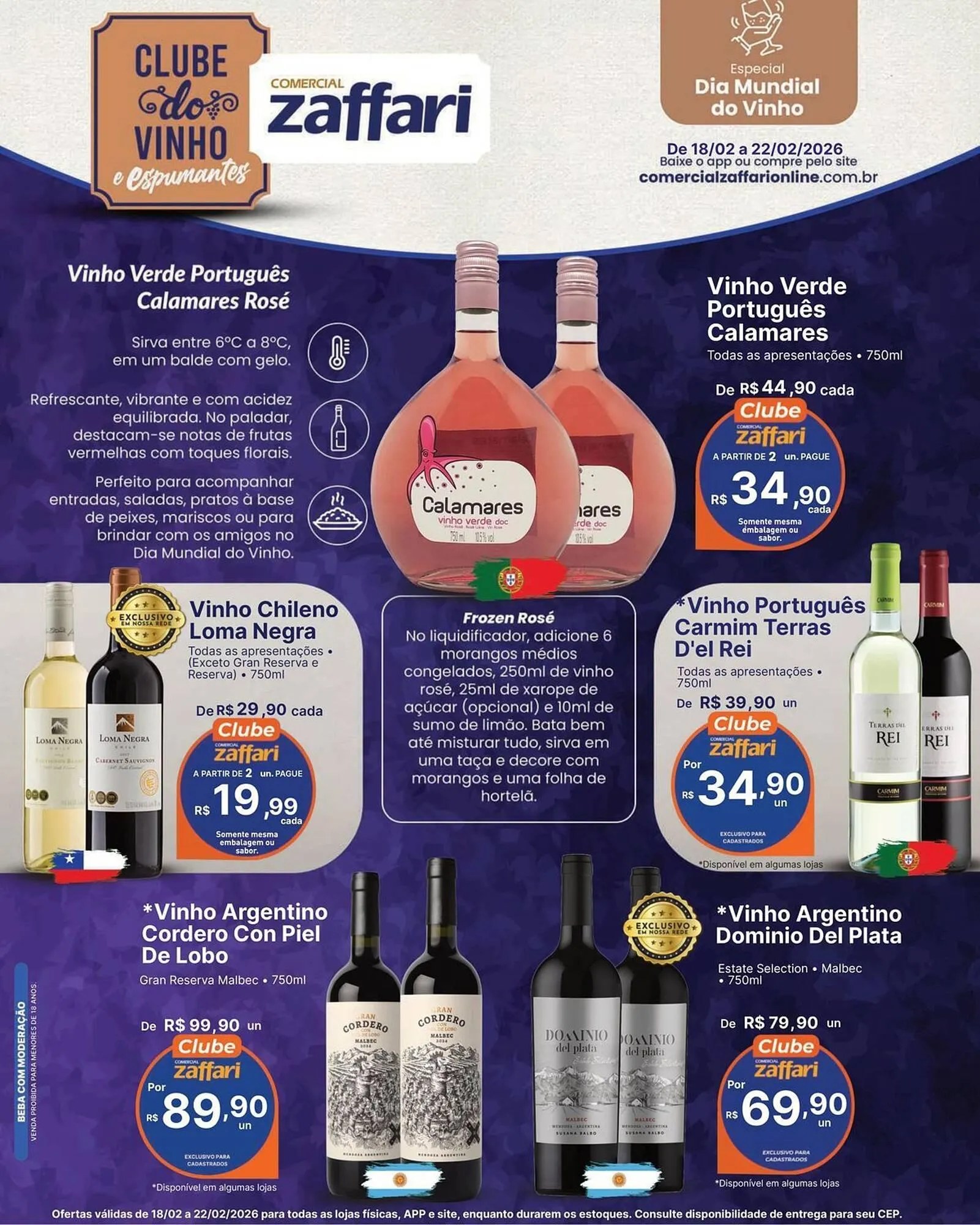 Encarte de Encarte Comercial Zaffari 18 de fevereiro até 22 de fevereiro 2026 - Pagina 1