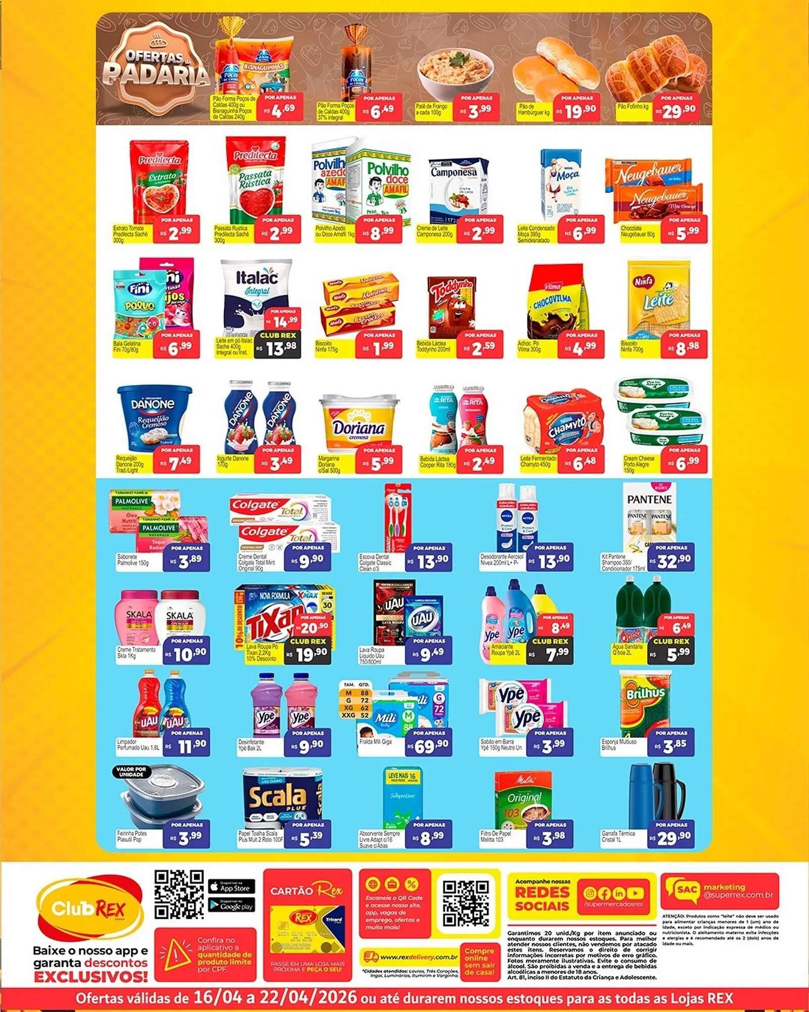 Encarte de Catálogo Supermercados Rex 16 de abril até 22 de abril 2026 - Pagina 2