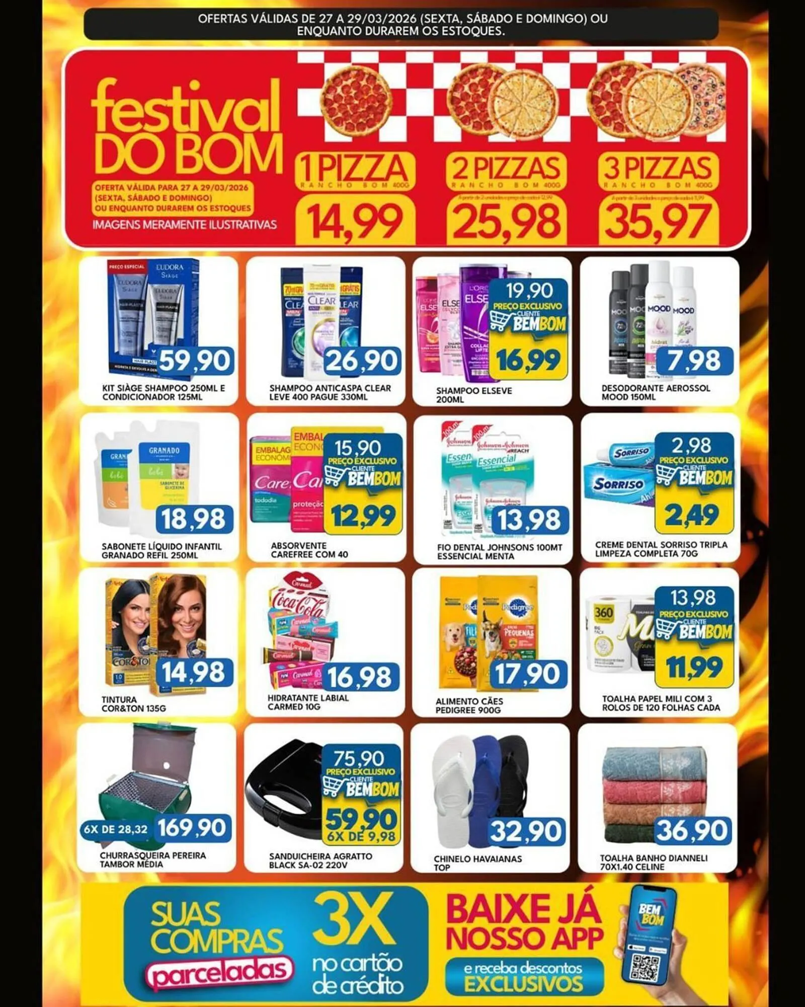 Encarte de Catálogo Rancho Bom Supermercados 27 de março até 29 de março 2026 - Pagina 3