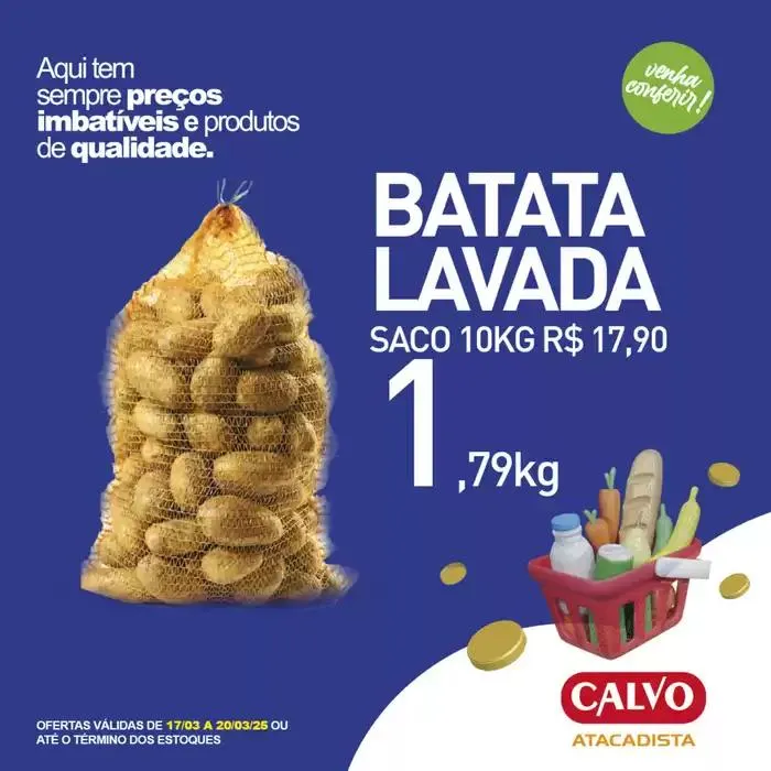 Encarte de Encarte Calvo Atacadista 17 de março até 20 de março 2025 - Pagina 1