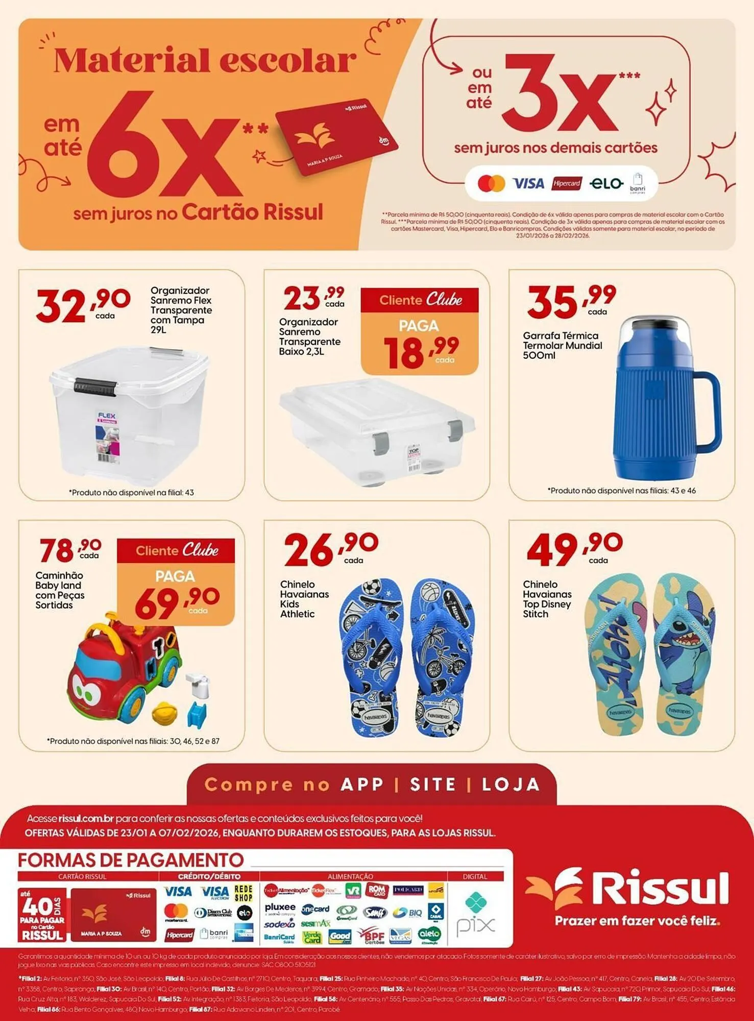 Encarte de Catálogo Supper Rissul 23 de janeiro até 7 de fevereiro 2026 - Pagina 9