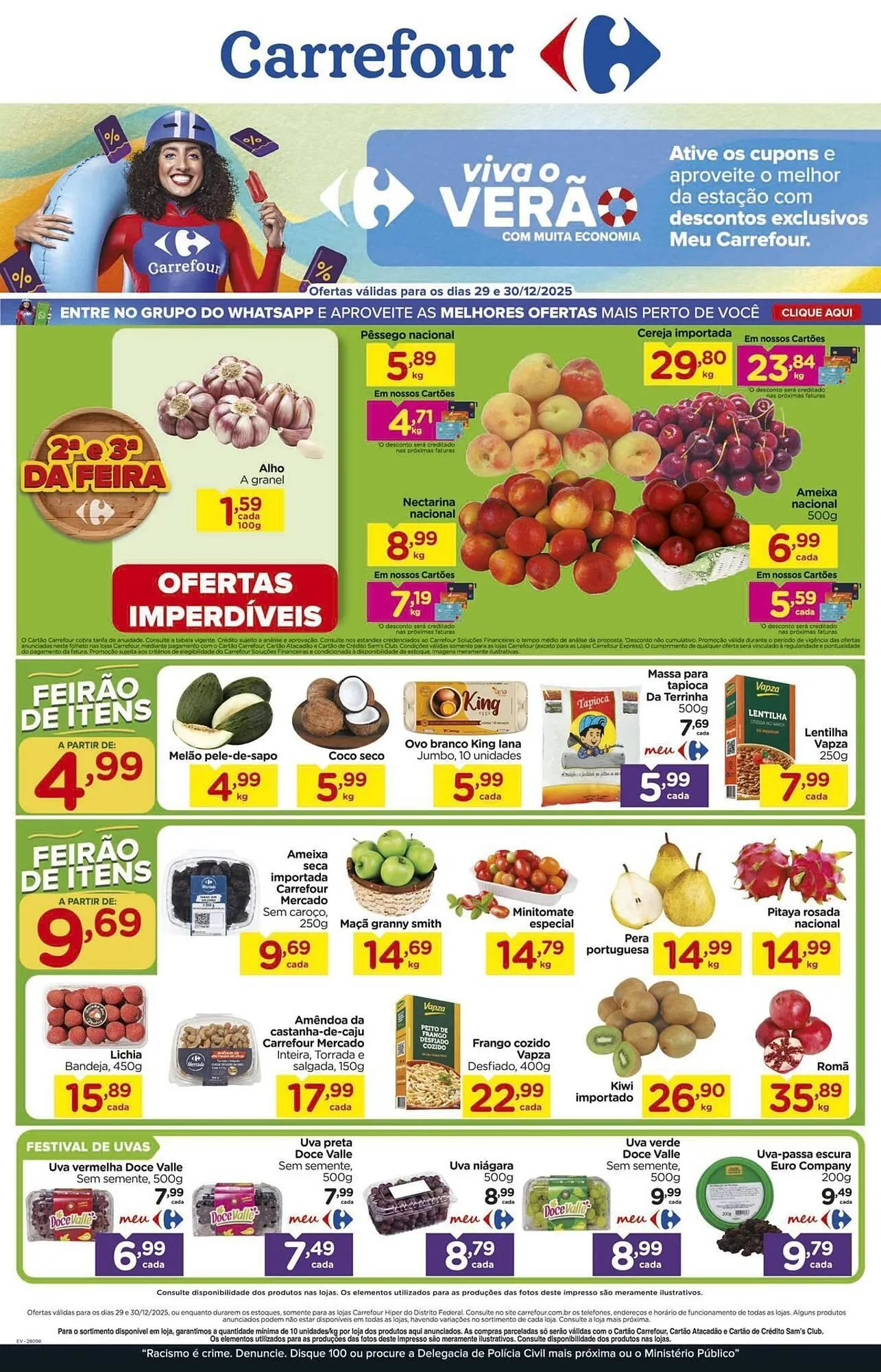 Encarte de Folheto Carrefour 29 de dezembro até 30 de dezembro 2025 - Pagina 1