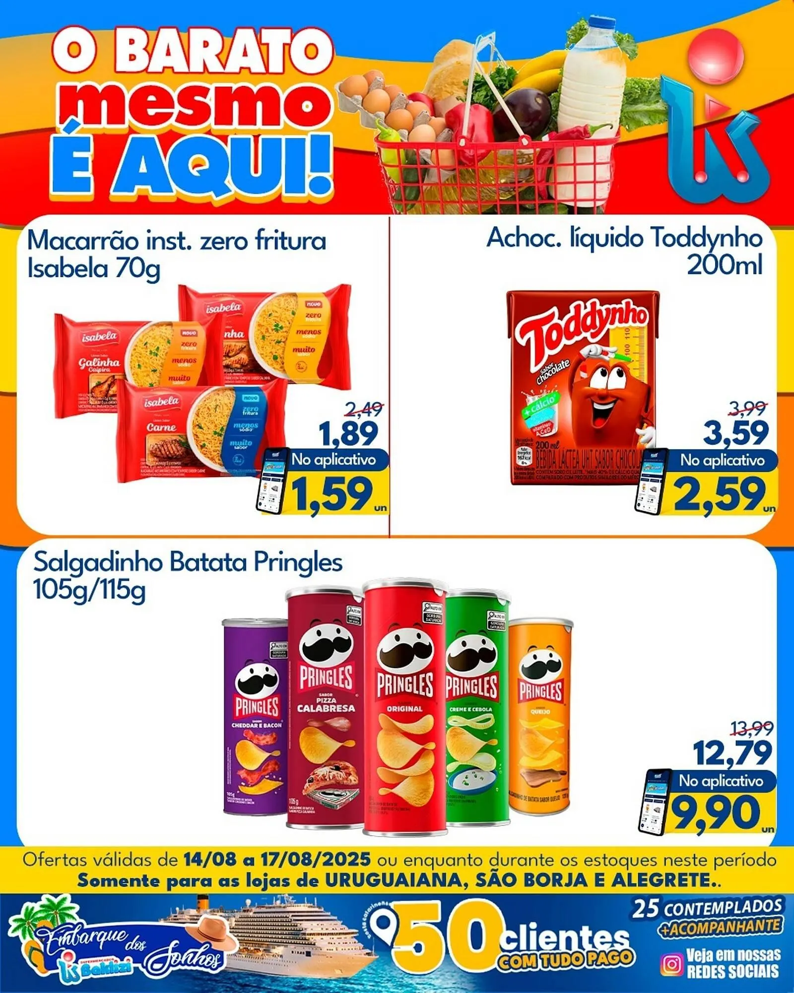 Encarte de Catálogo Supermercados Baklizi 14 de agosto até 17 de agosto 2025 - Pagina 1