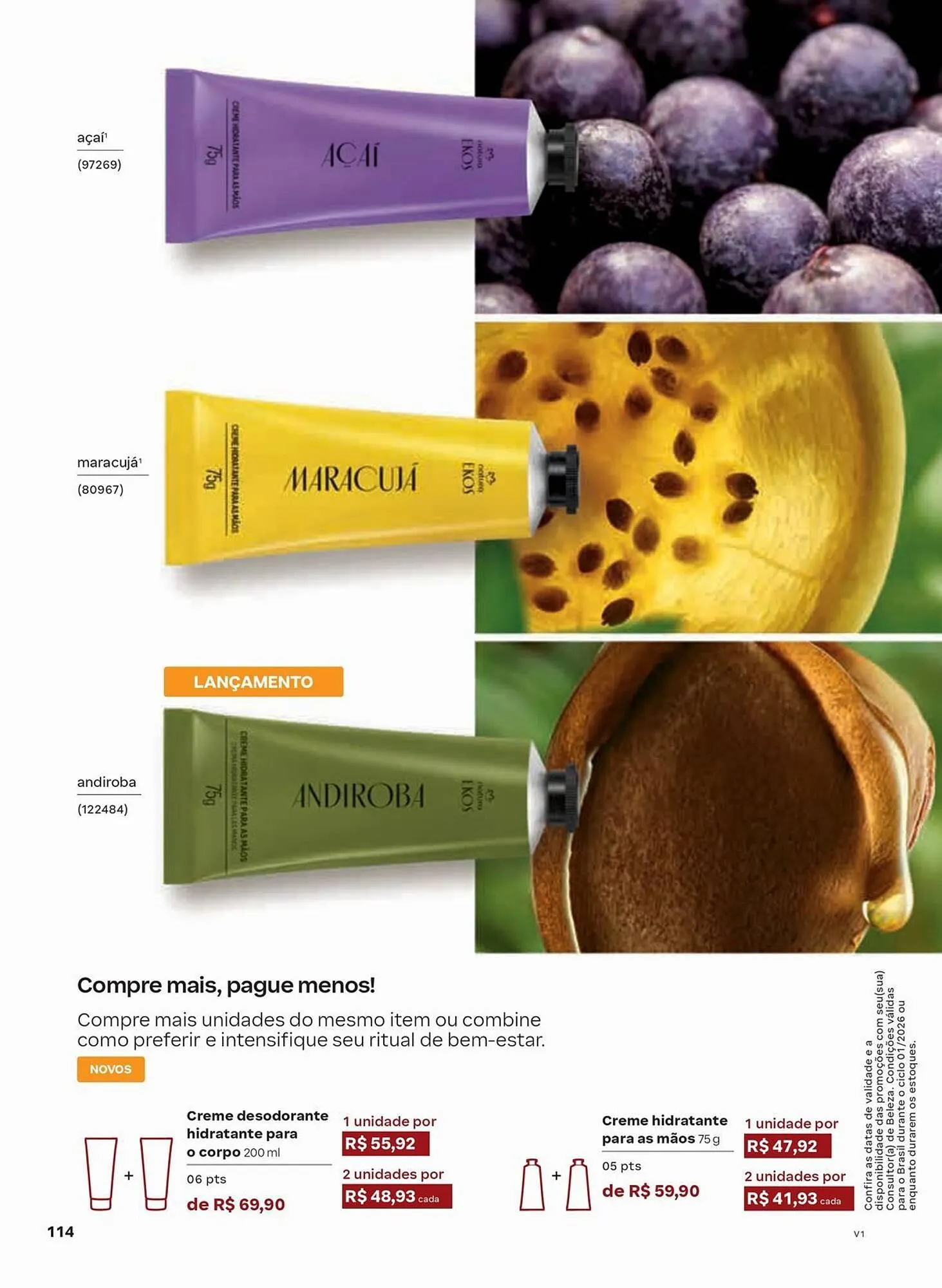 Encarte de Catálogo Natura 1 de janeiro até 31 de janeiro 2026 - Pagina 114