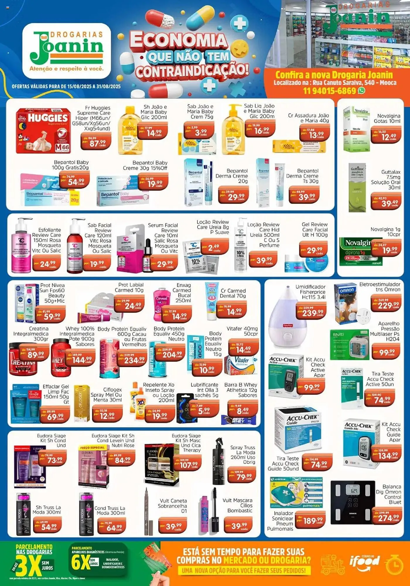 Encarte de Catálogo Supermercados Joanin 15 de agosto até 31 de agosto 2025 - Pagina 1