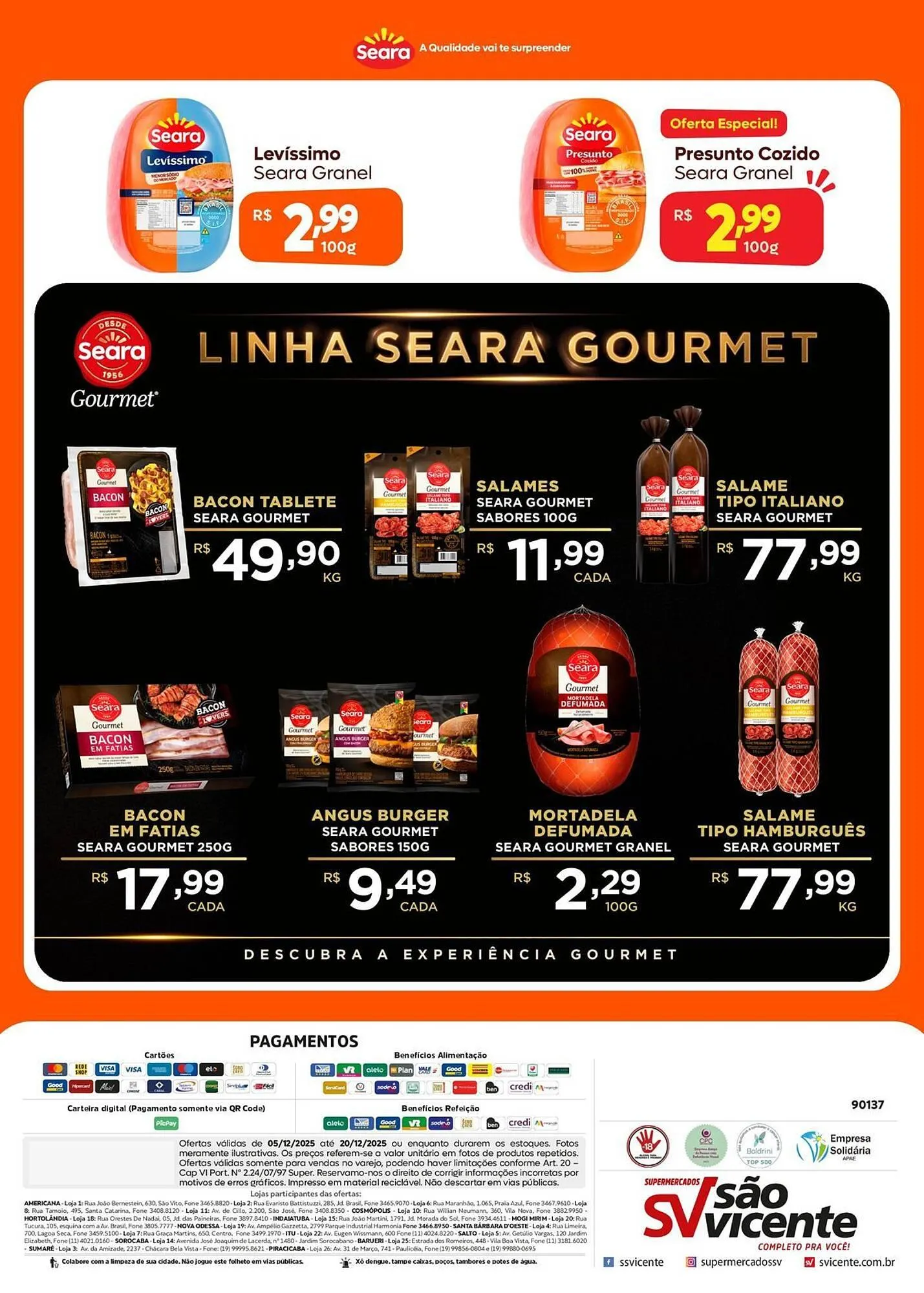 Encarte de Catálogo Supermercados São Vicente 5 de dezembro até 20 de dezembro 2025 - Pagina 2