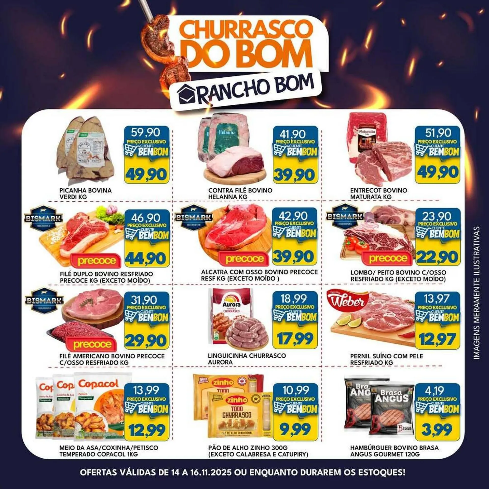 Encarte de Catálogo Rancho Bom Supermercados 14 de novembro até 16 de novembro 2025 - Pagina 1