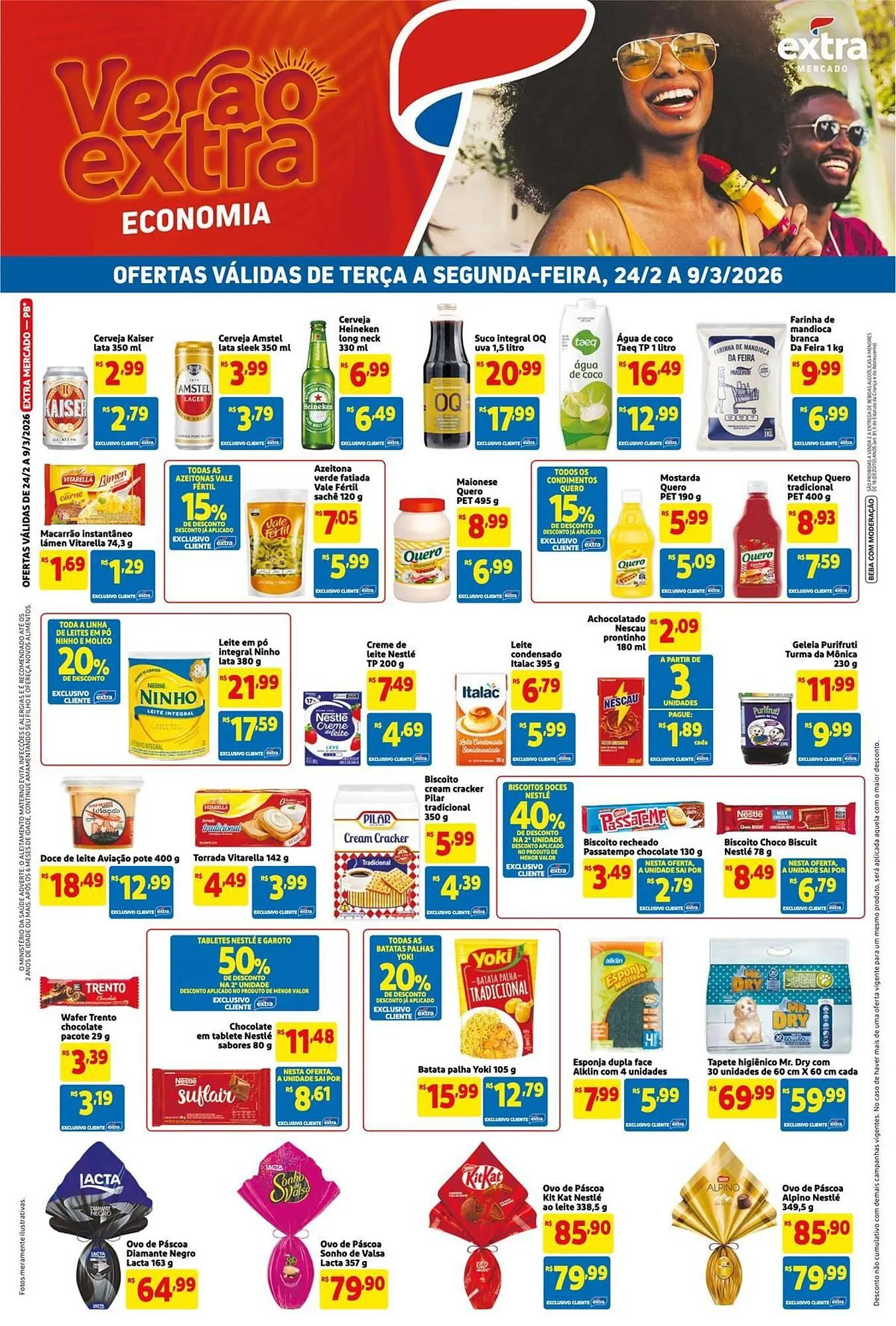Encarte de Encarte Mercado Extra 24 de fevereiro até 9 de março 2026 - Pagina 1