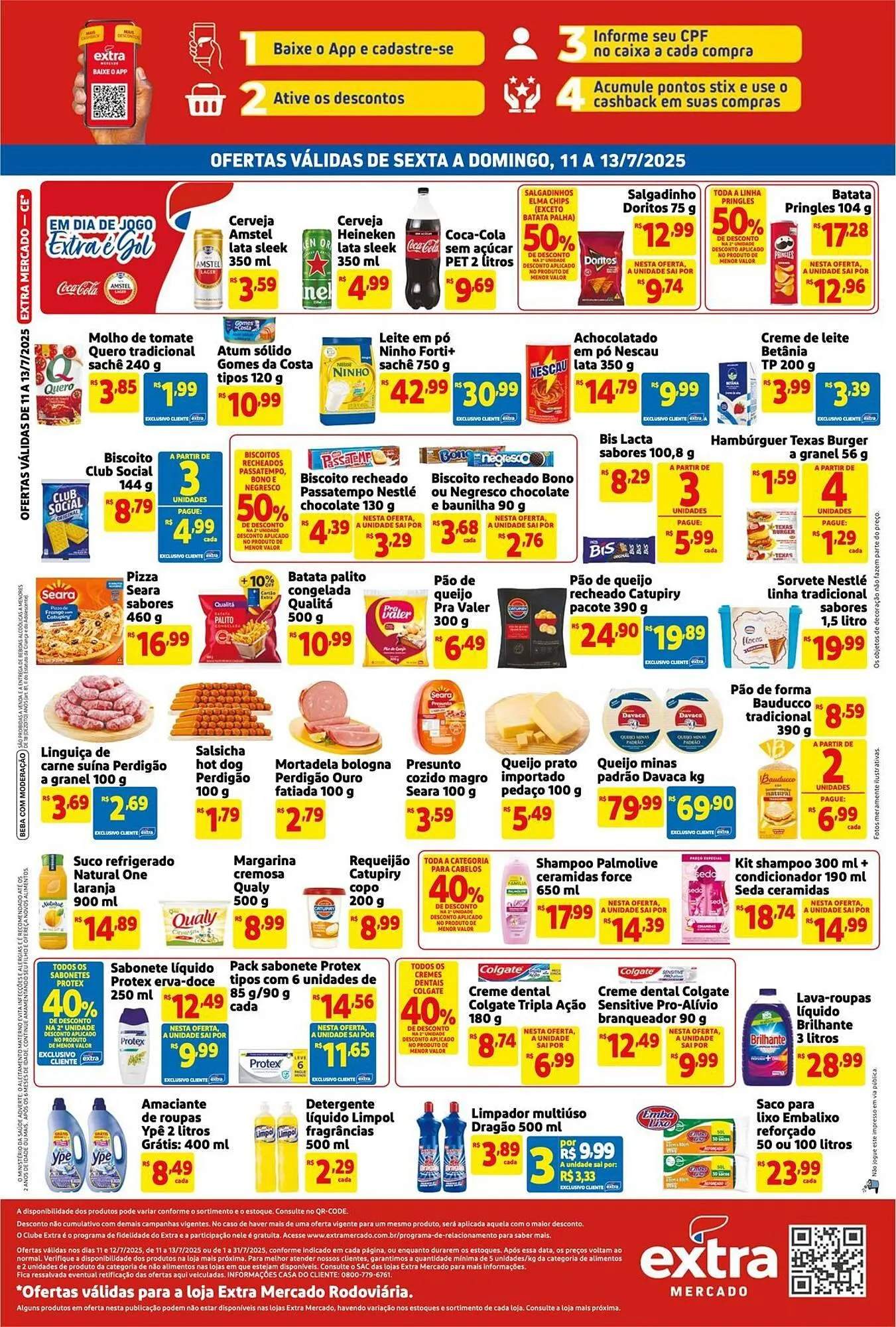Encarte de Catálogo Mercado Extra 11 de julho até 13 de julho 2025 - Pagina 2