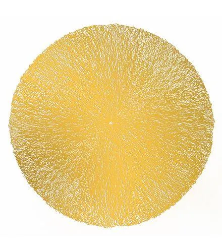 Lugar Americano Columbus Metalizado Dourado Plástico Lyor 38cm 7316