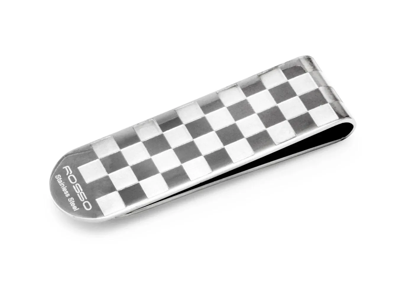 Prendedor em Aço Xadrez