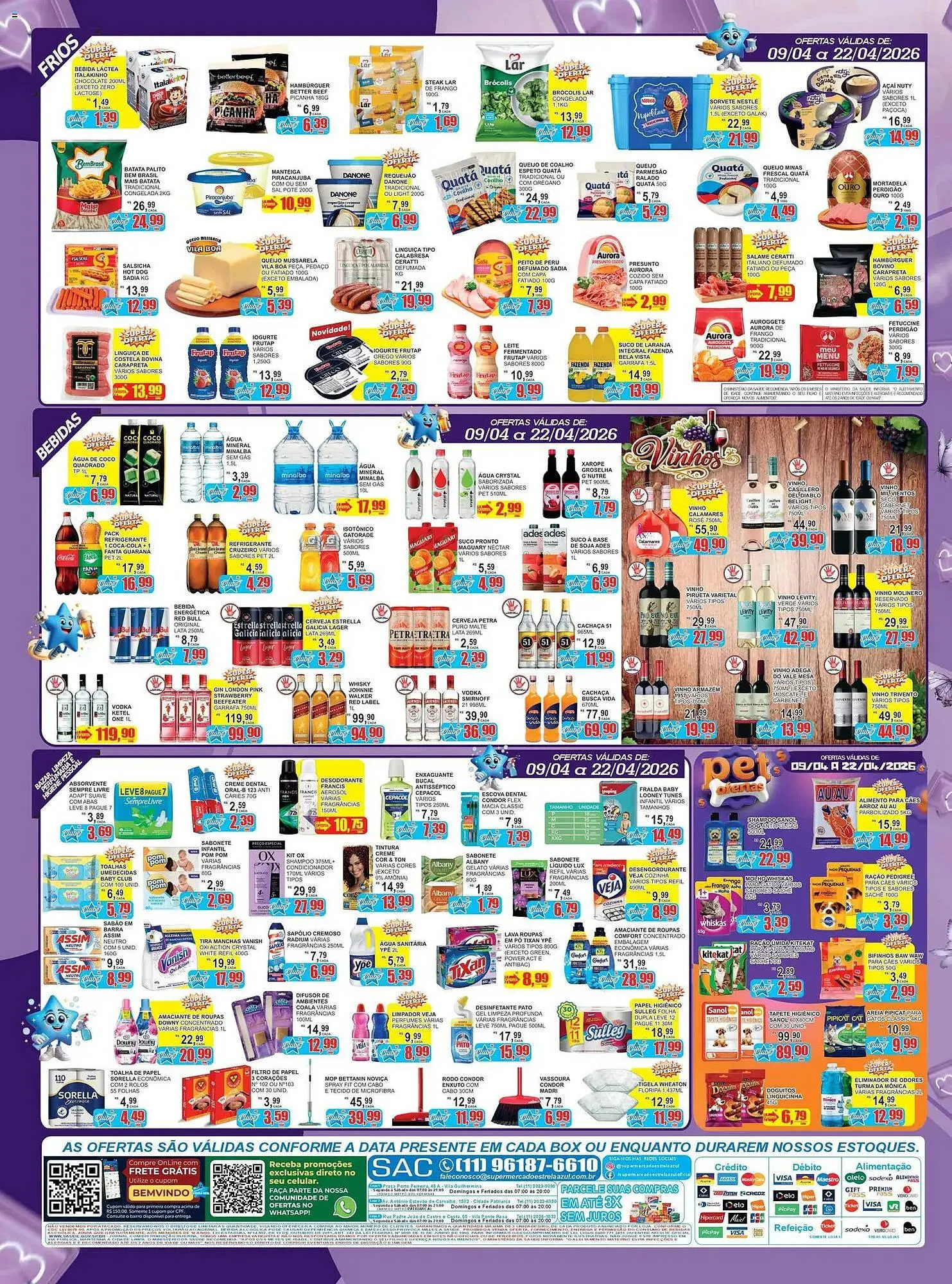 Encarte de Folheto Supermercado Estrela Azul 9 de abril até 22 de abril 2026 - Pagina 4