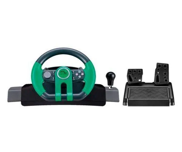 Volante Multi 2x1 Xbox One PC Com Marcha Acoplada + Pedais, JS077