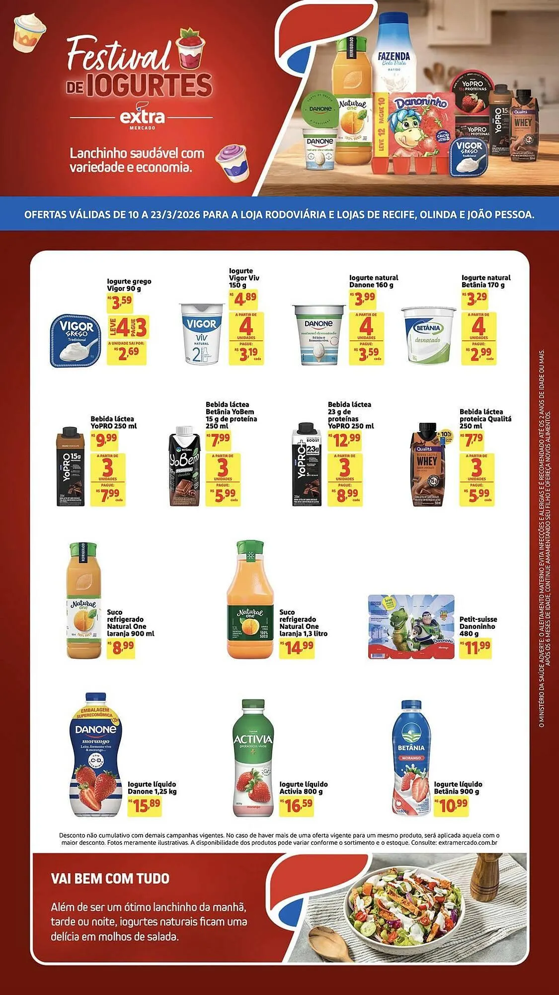 Encarte de Encarte Mercado Extra 10 de março até 23 de março 2026 - Pagina 1