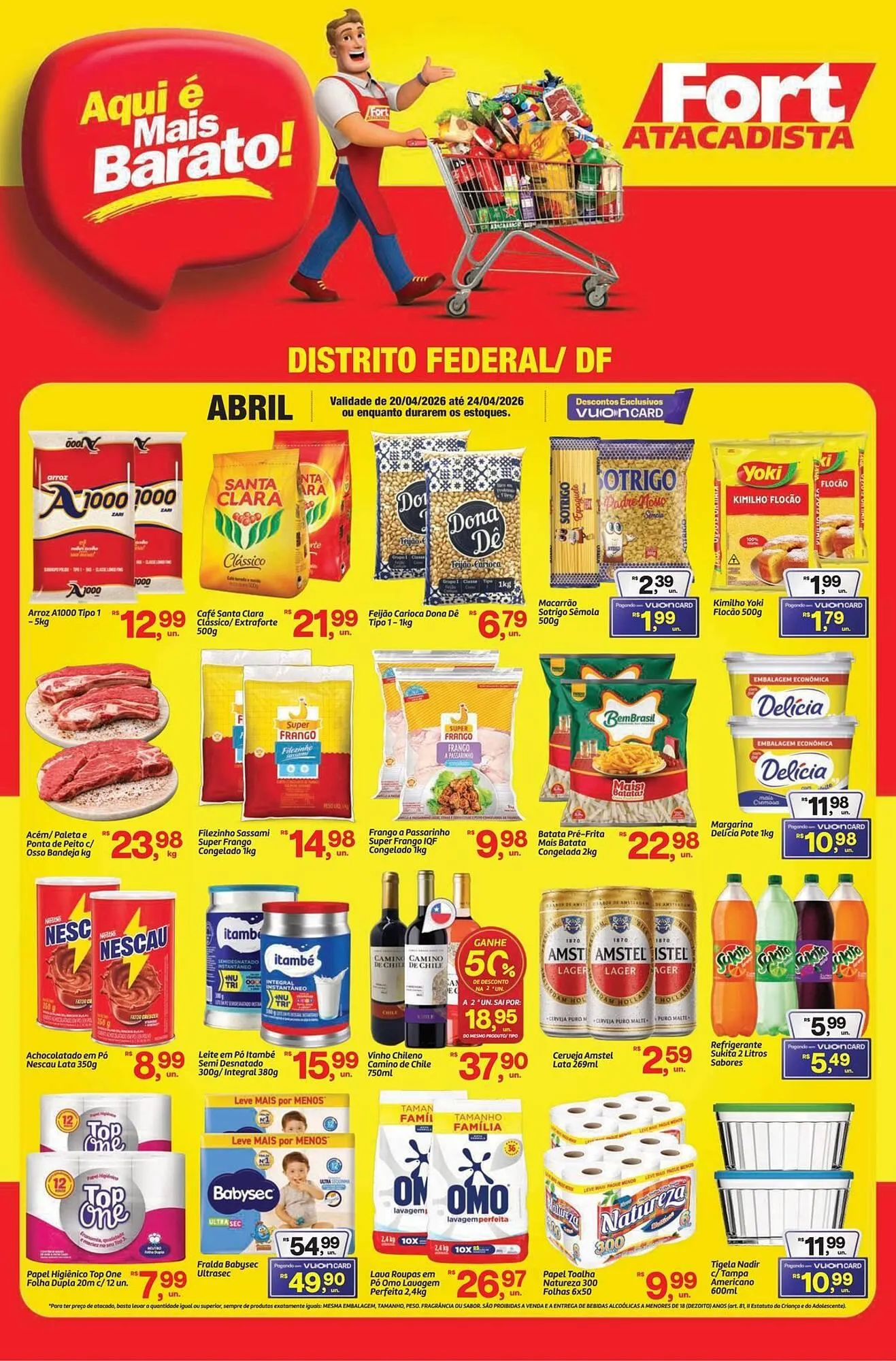 Encarte de Tabloide Fort Atacadista 20 de abril até 24 de abril 2026 - Pagina 1