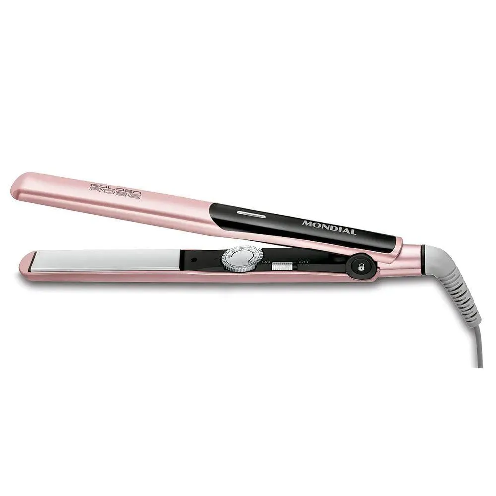 Prancha Alisadora Mondial P20 Golden Rosé Bivolt