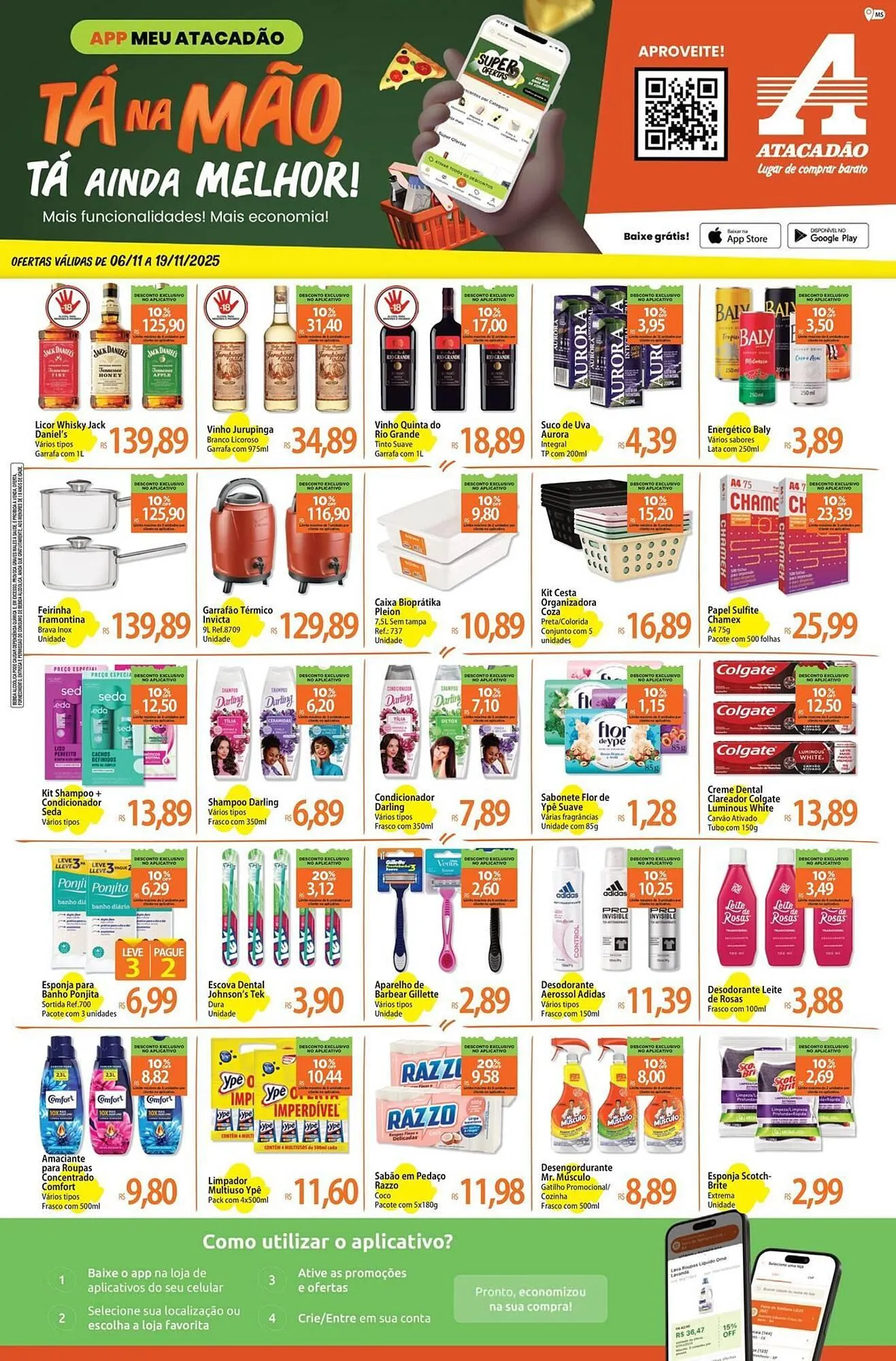 Encarte de Folheto Atacadão 6 de novembro até 19 de novembro 2025 - Pagina 1