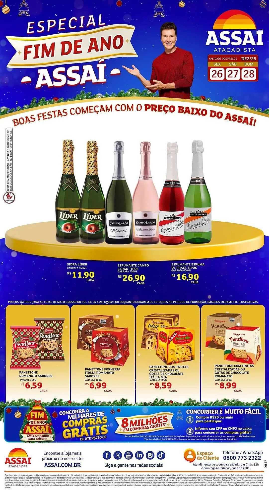Encarte de Encarte Assaí Atacadista 26 de dezembro até 28 de dezembro 2025 - Pagina 1