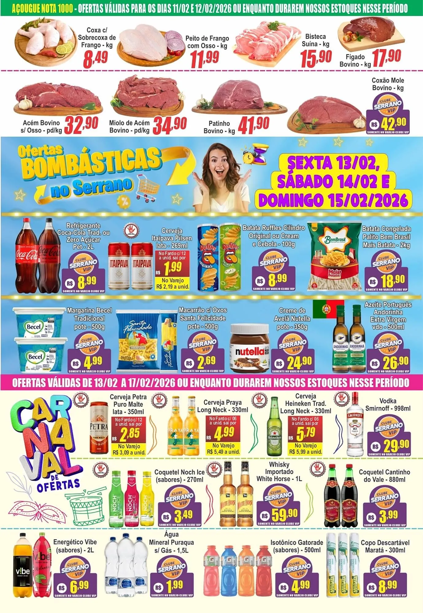 Encarte de Catálogo Serrano Supermercado 10 de fevereiro até 17 de fevereiro 2026 - Pagina 2