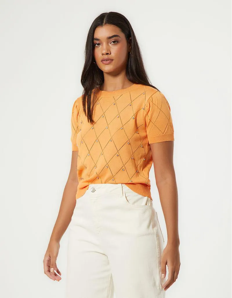 T-Shirt Brilhos - Laranja