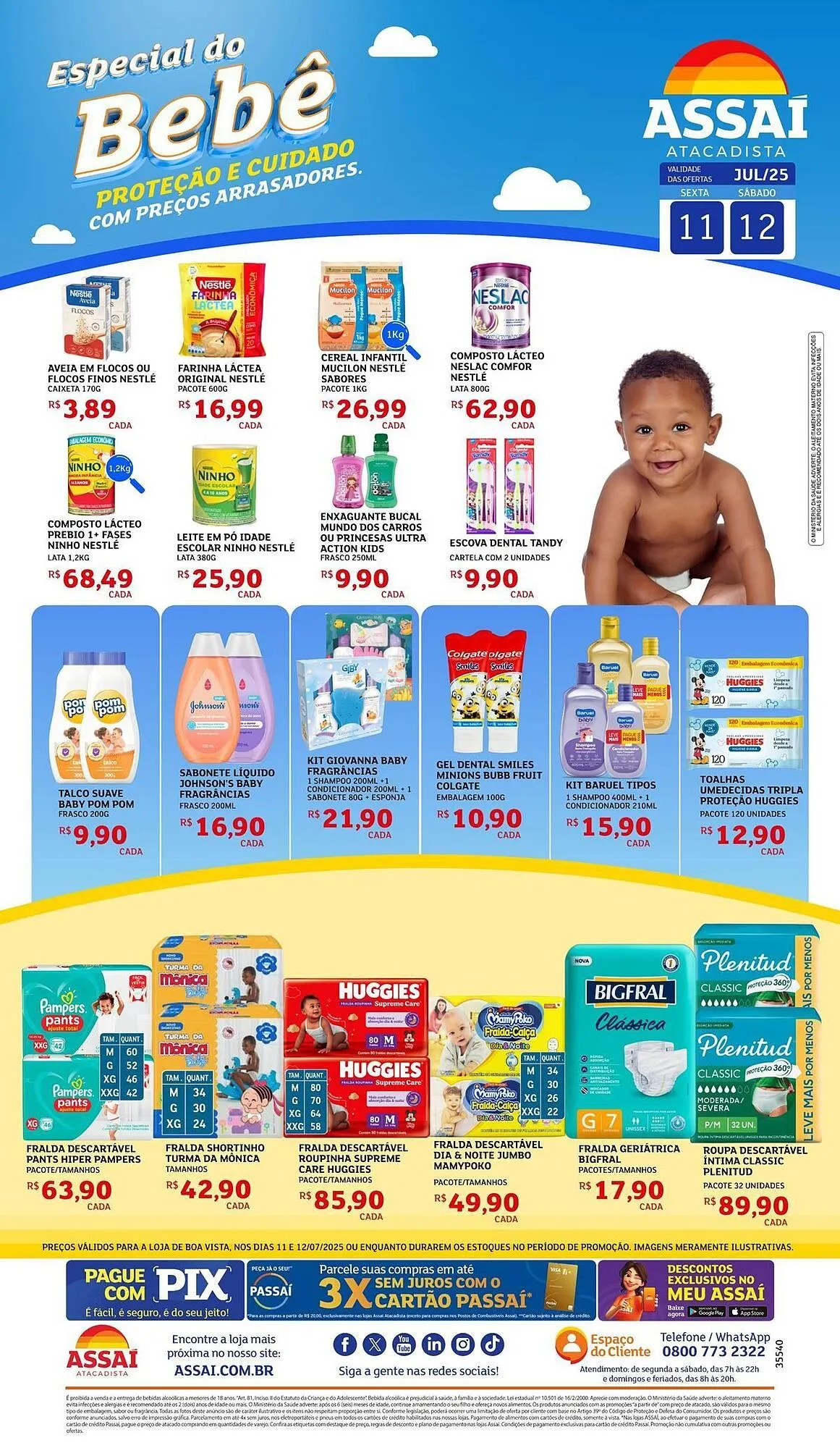 Encarte de Catálogo Assaí Atacadista 11 de julho até 12 de julho 2025 - Pagina 1