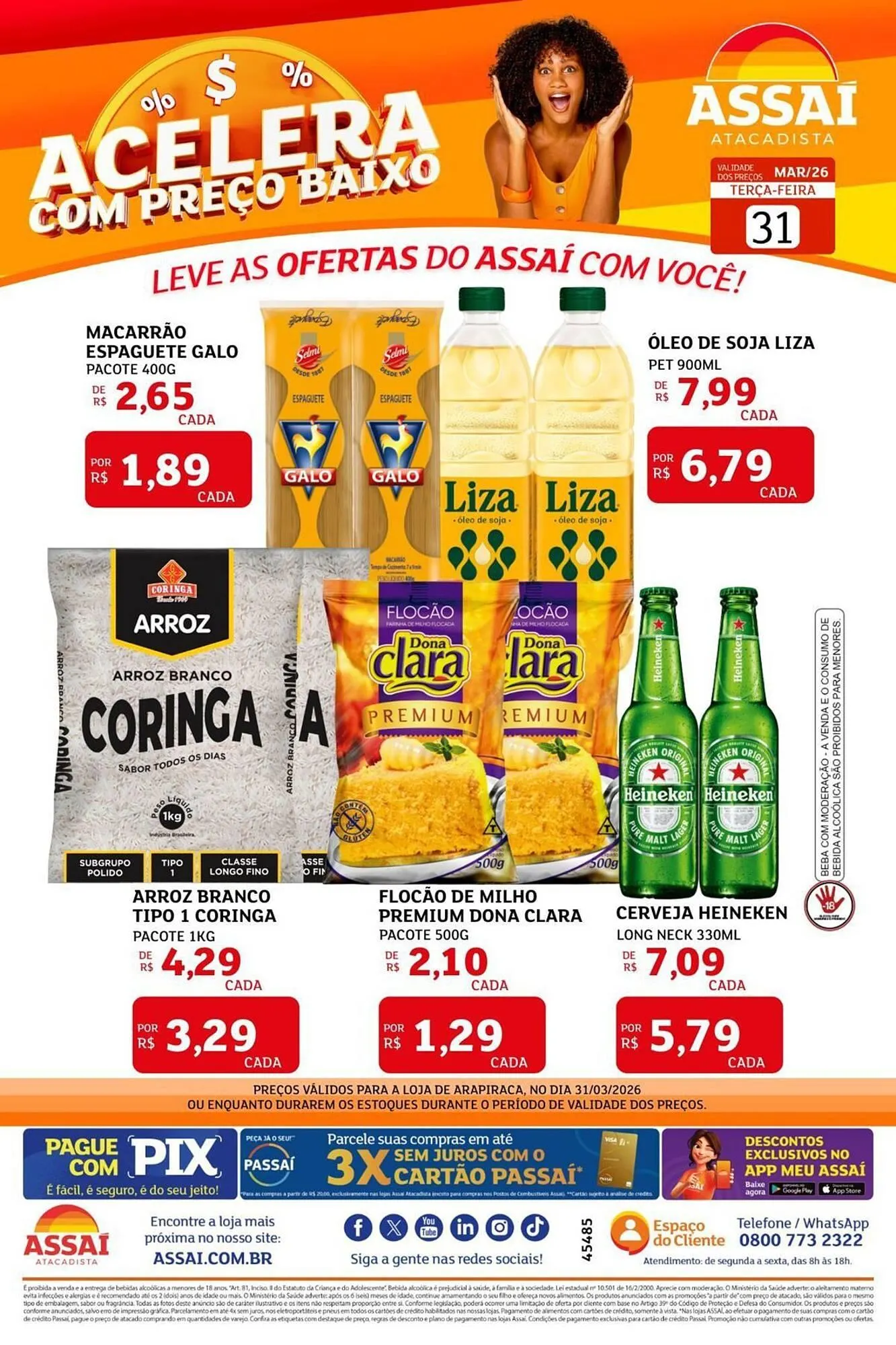 Encarte de Encarte Assaí Atacadista 31 de março até 31 de março 2026 - Pagina 1