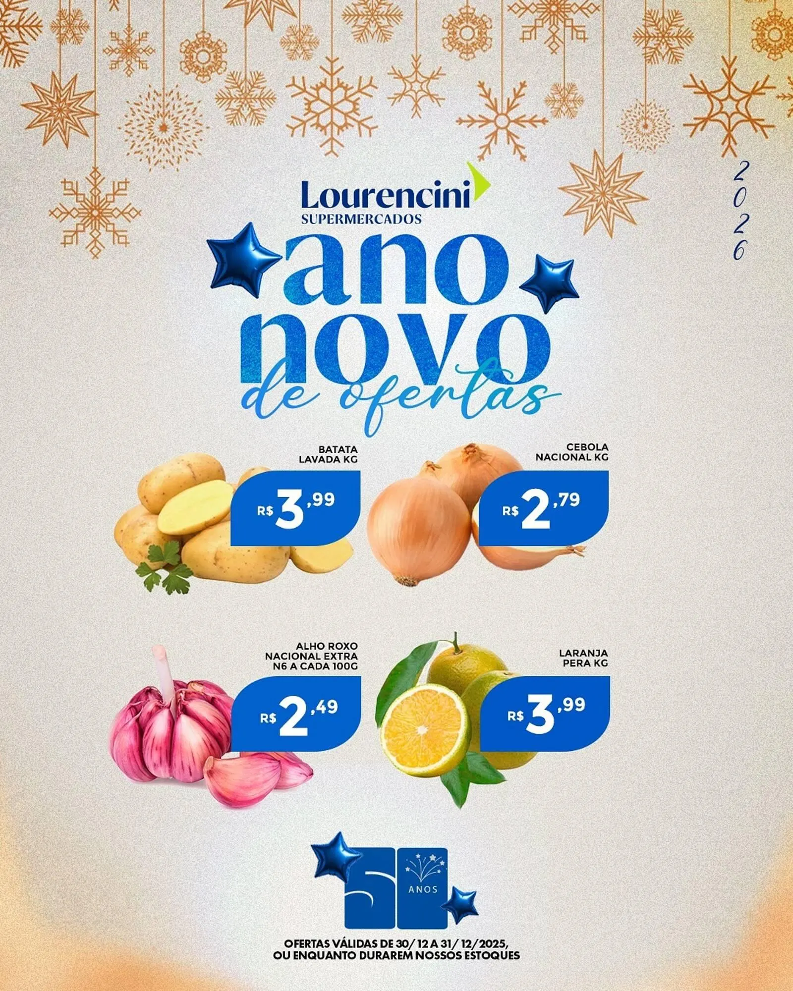 Encarte de Catálogo Lourencini Supermercados 30 de dezembro até 31 de dezembro 2025 - Pagina 1